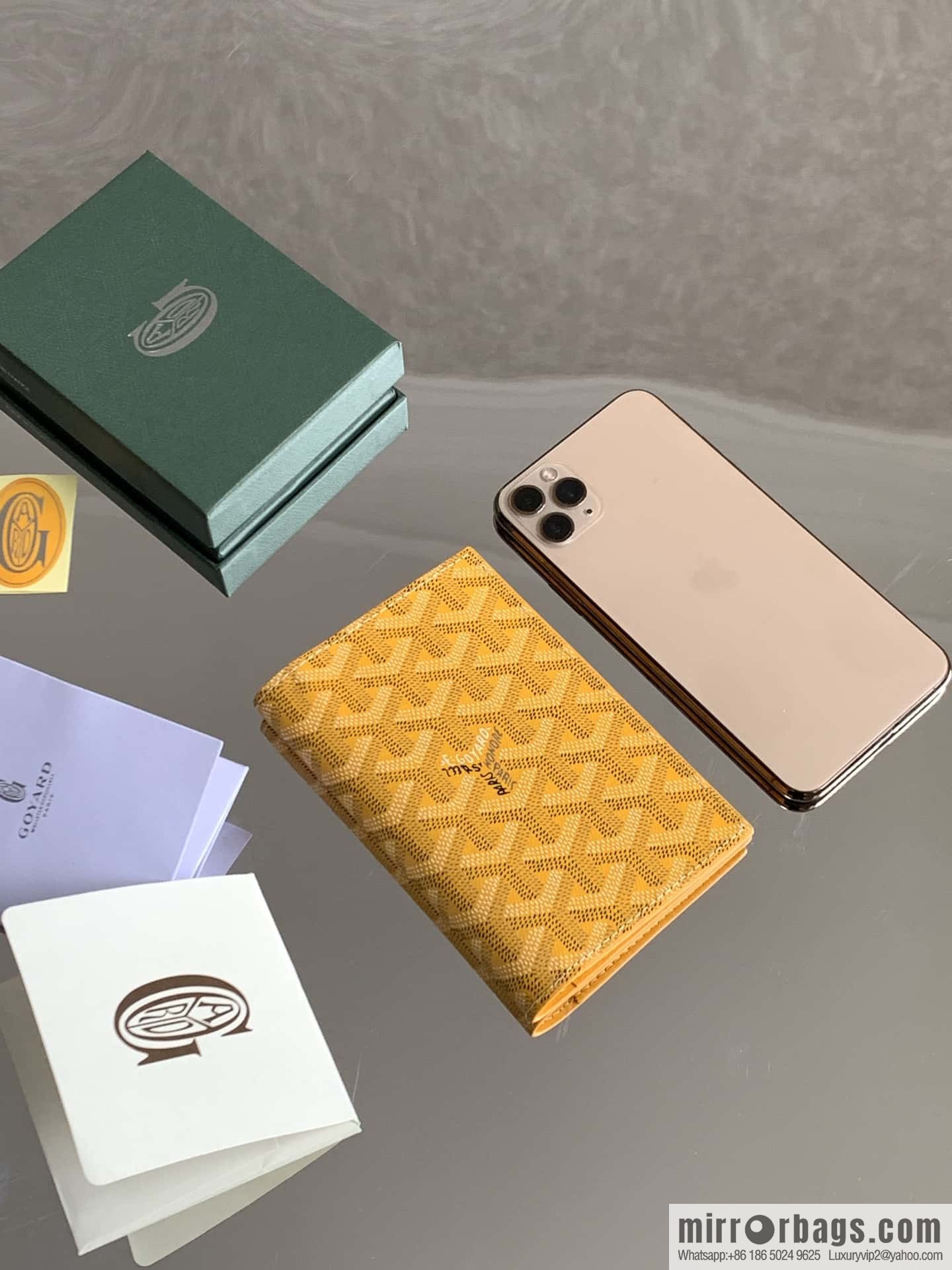Goyard Grenelle passport holder 7706