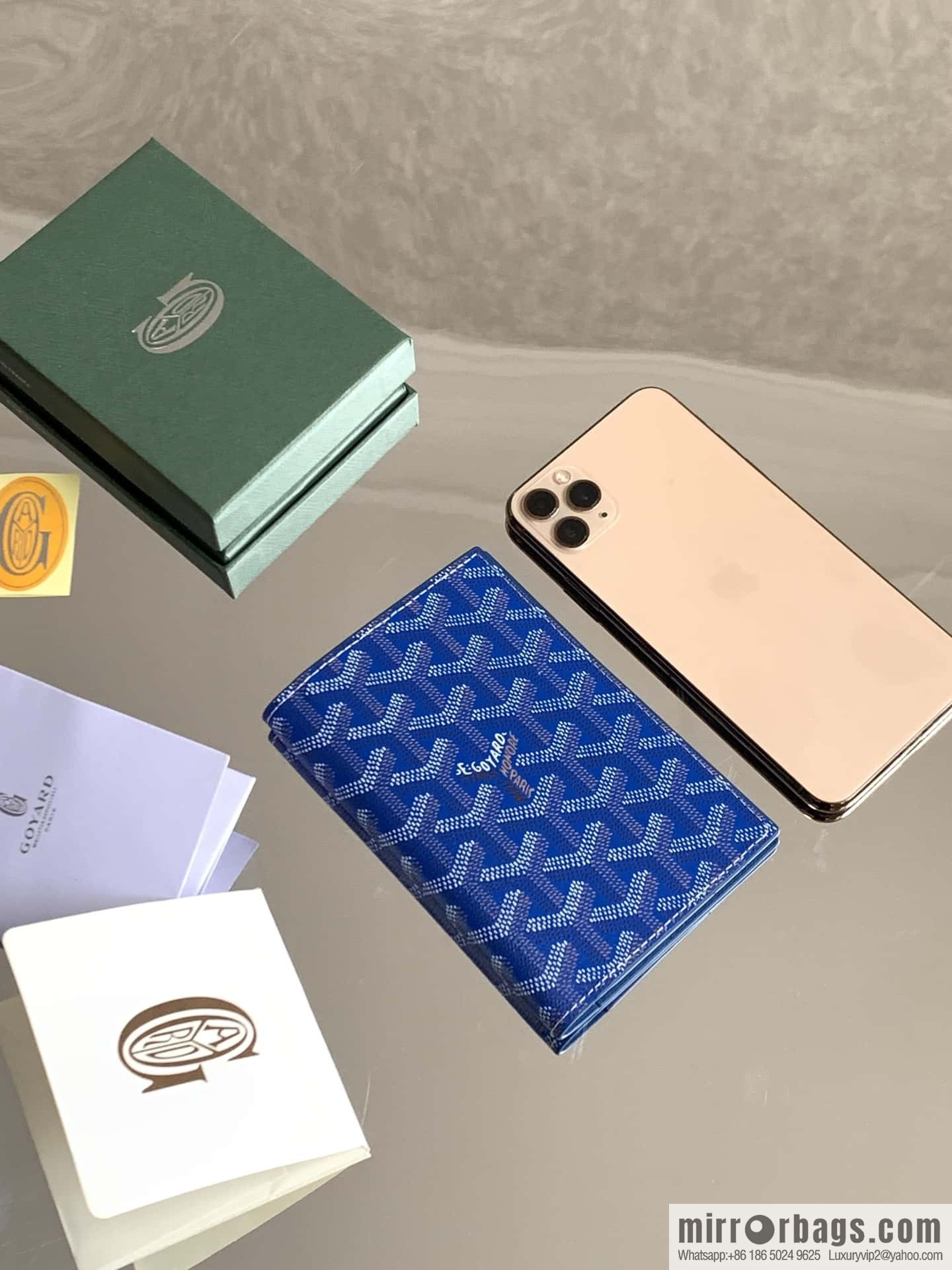Goyard Grenelle passport holder 7706