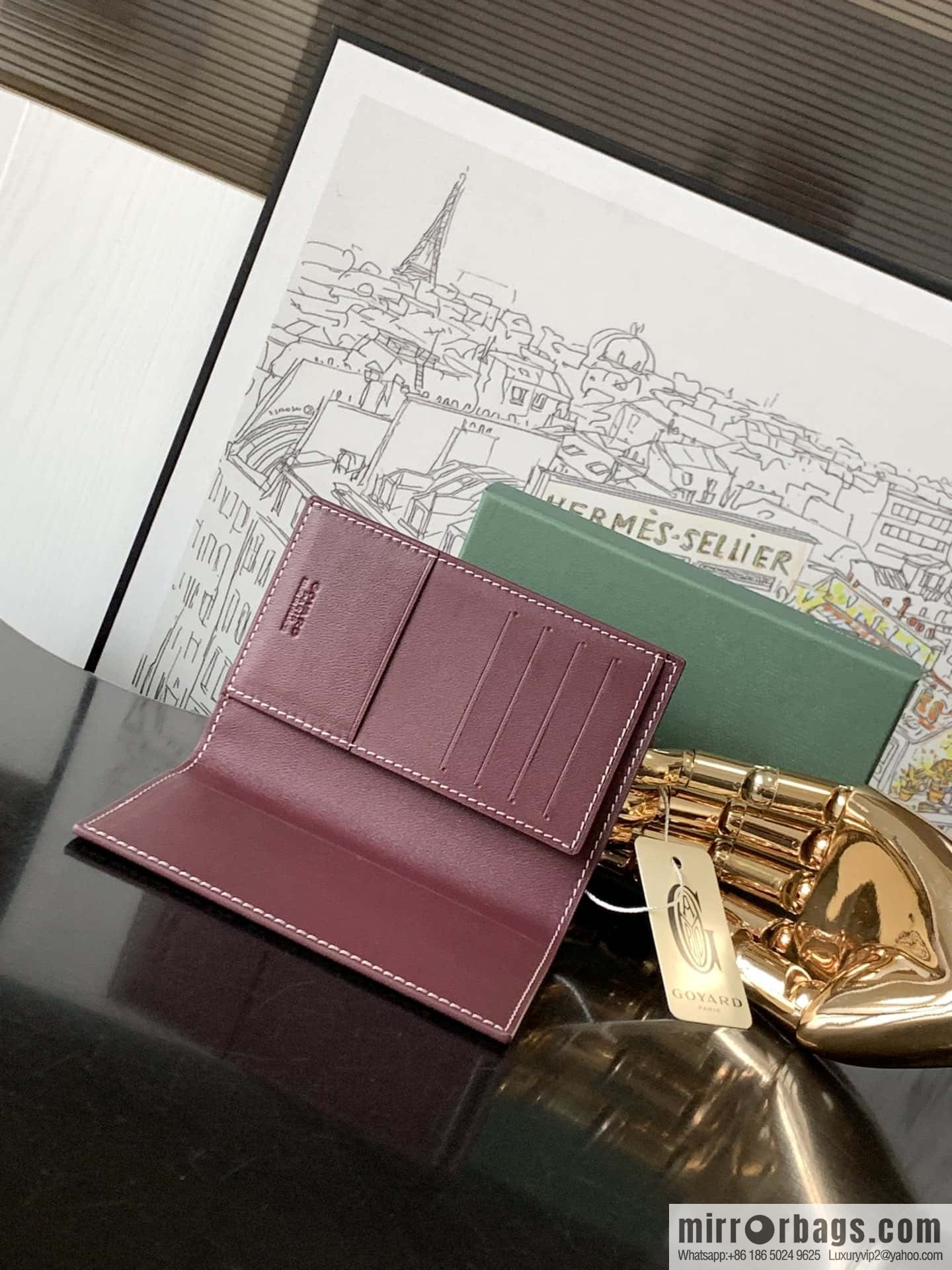 Goyard Grenelle passport holder 7706