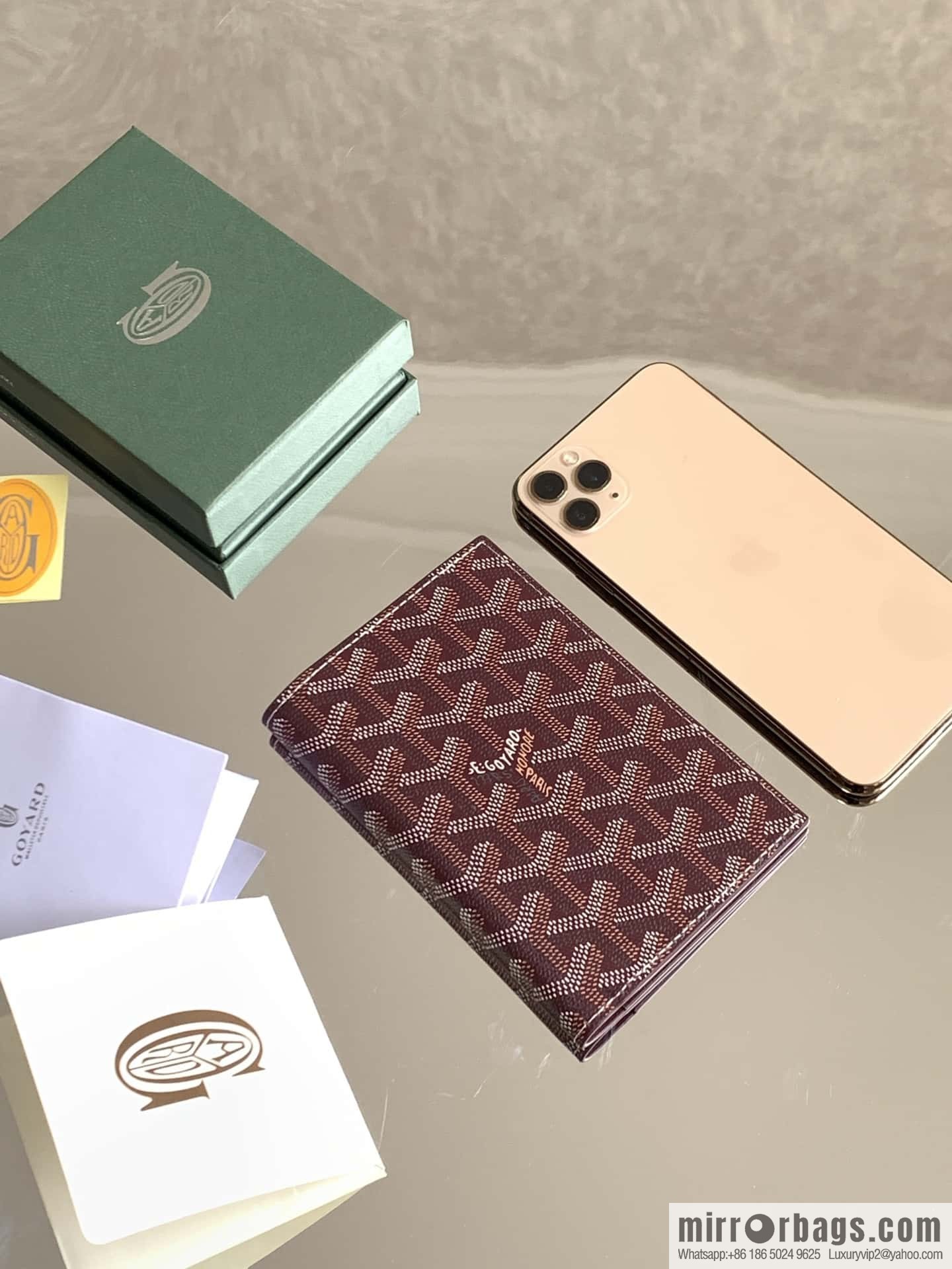 Goyard Grenelle passport holder 7706