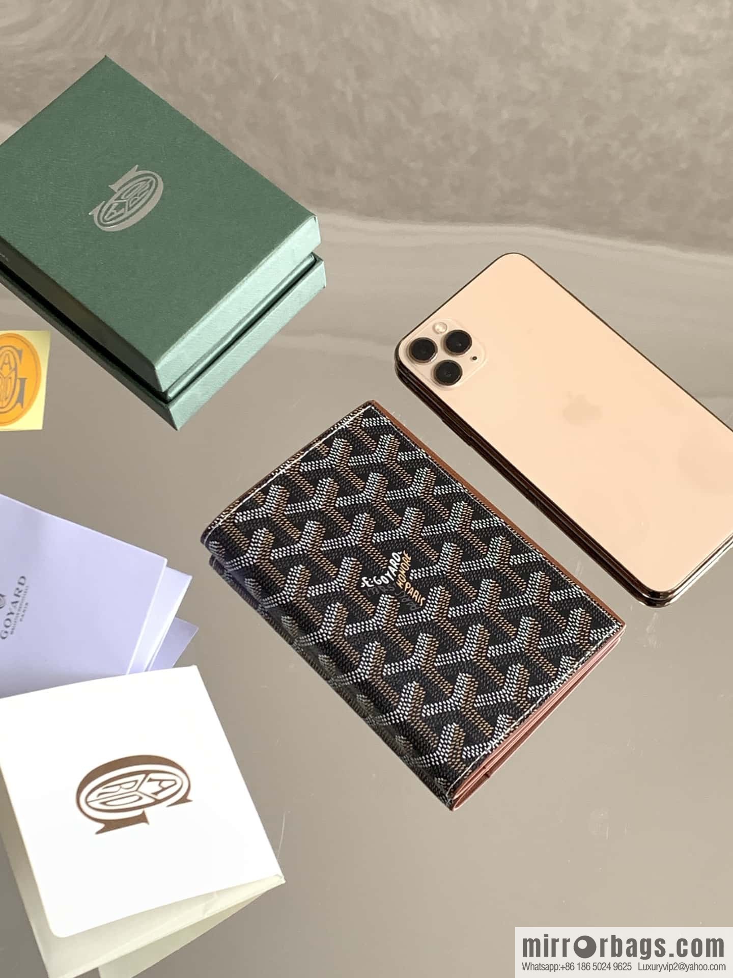 Goyard Grenelle passport holder 7706