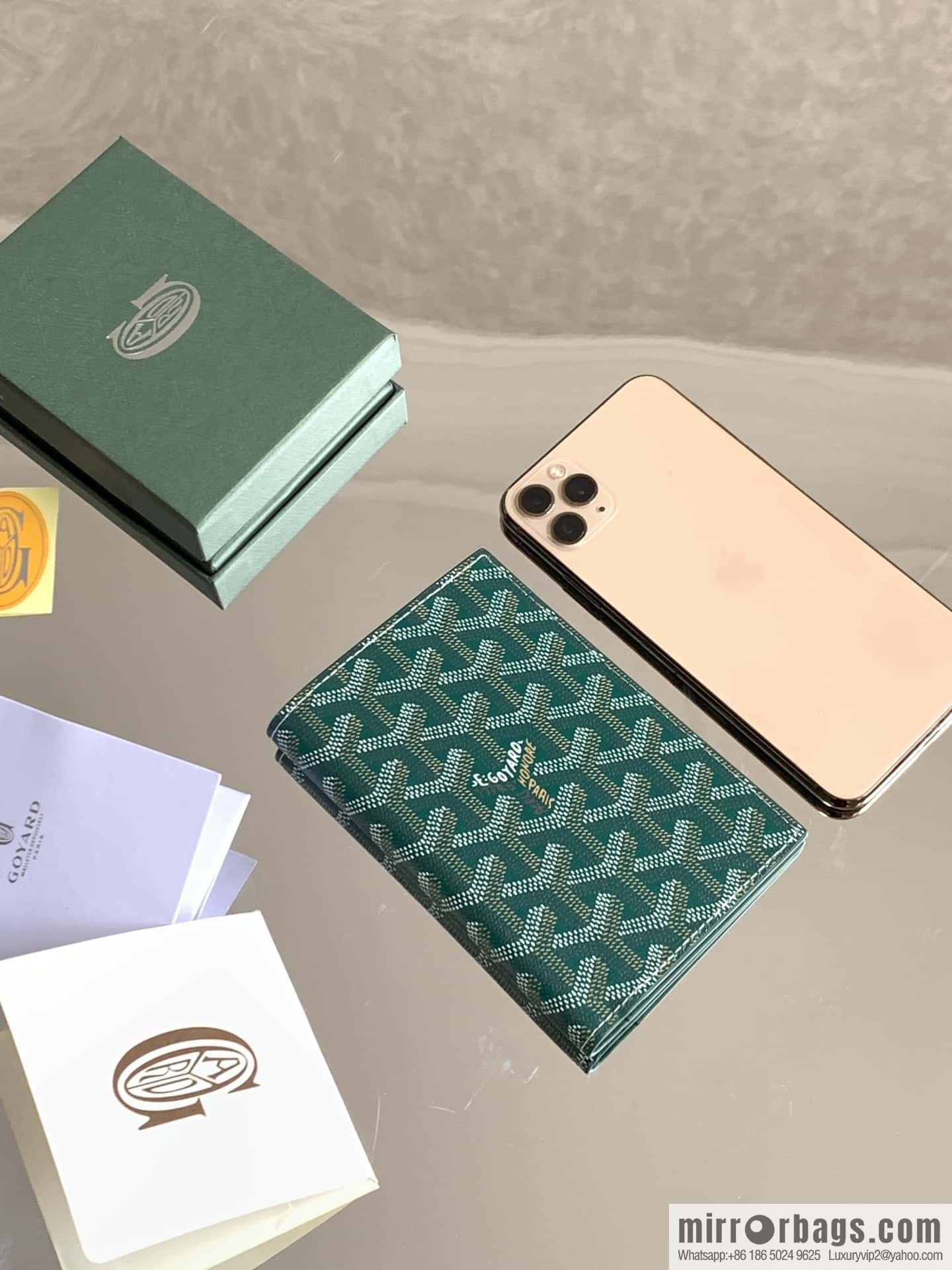 Goyard Grenelle passport holder 7706