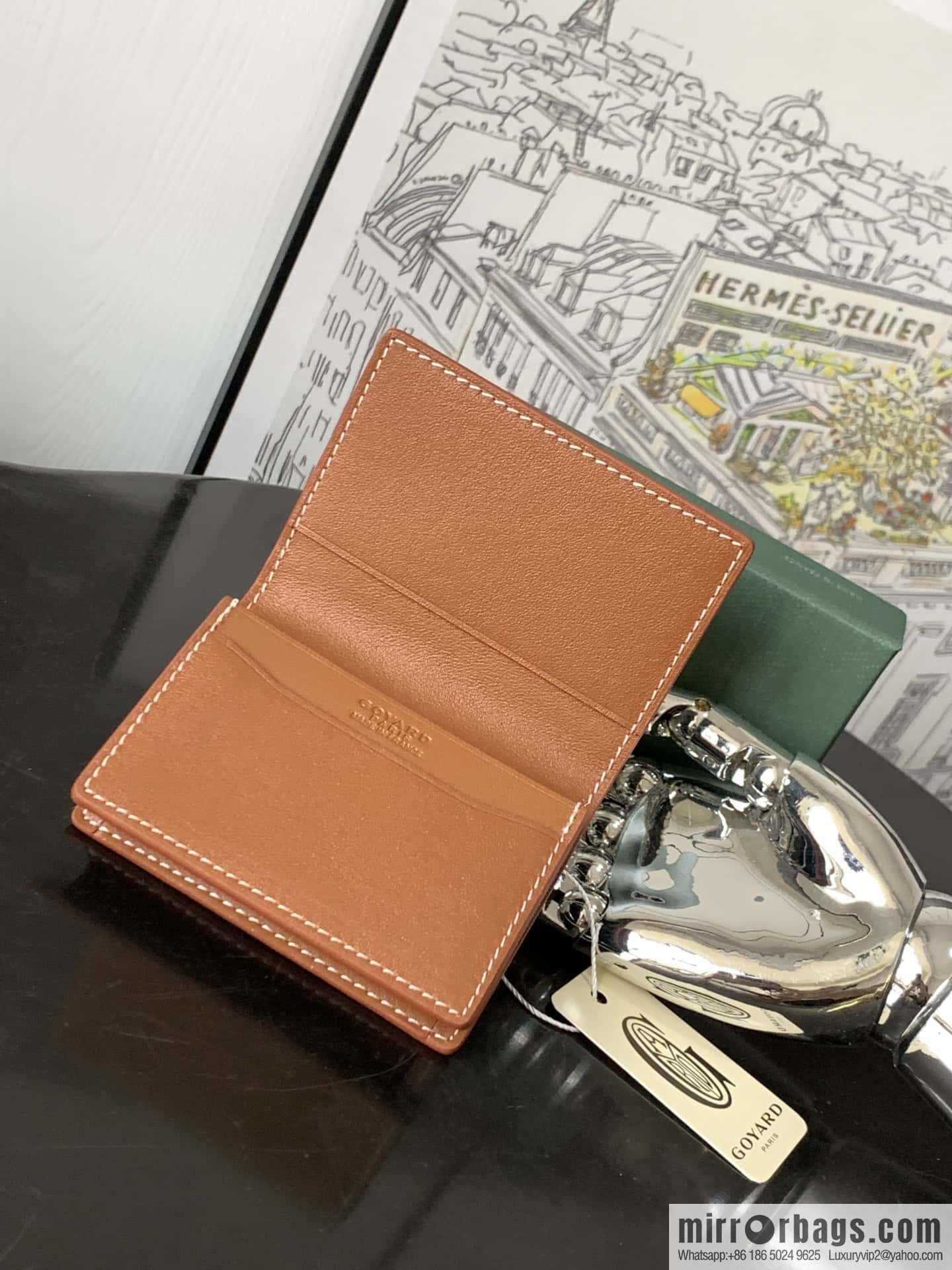 Goyard Malhesherbes card clip 7707
