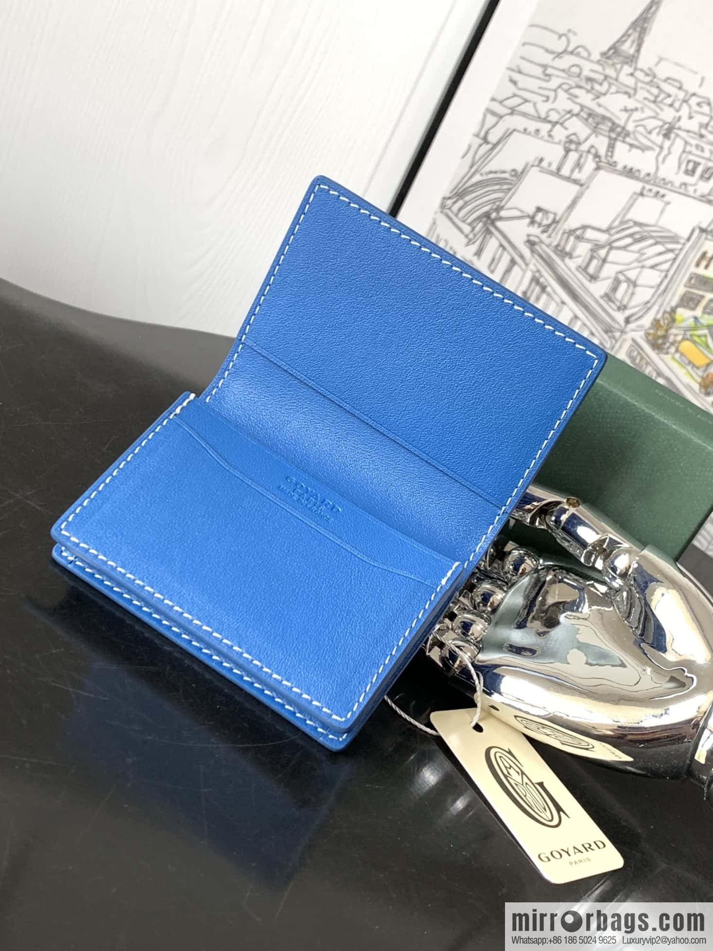 Goyard Malhesherbes card clip 7707