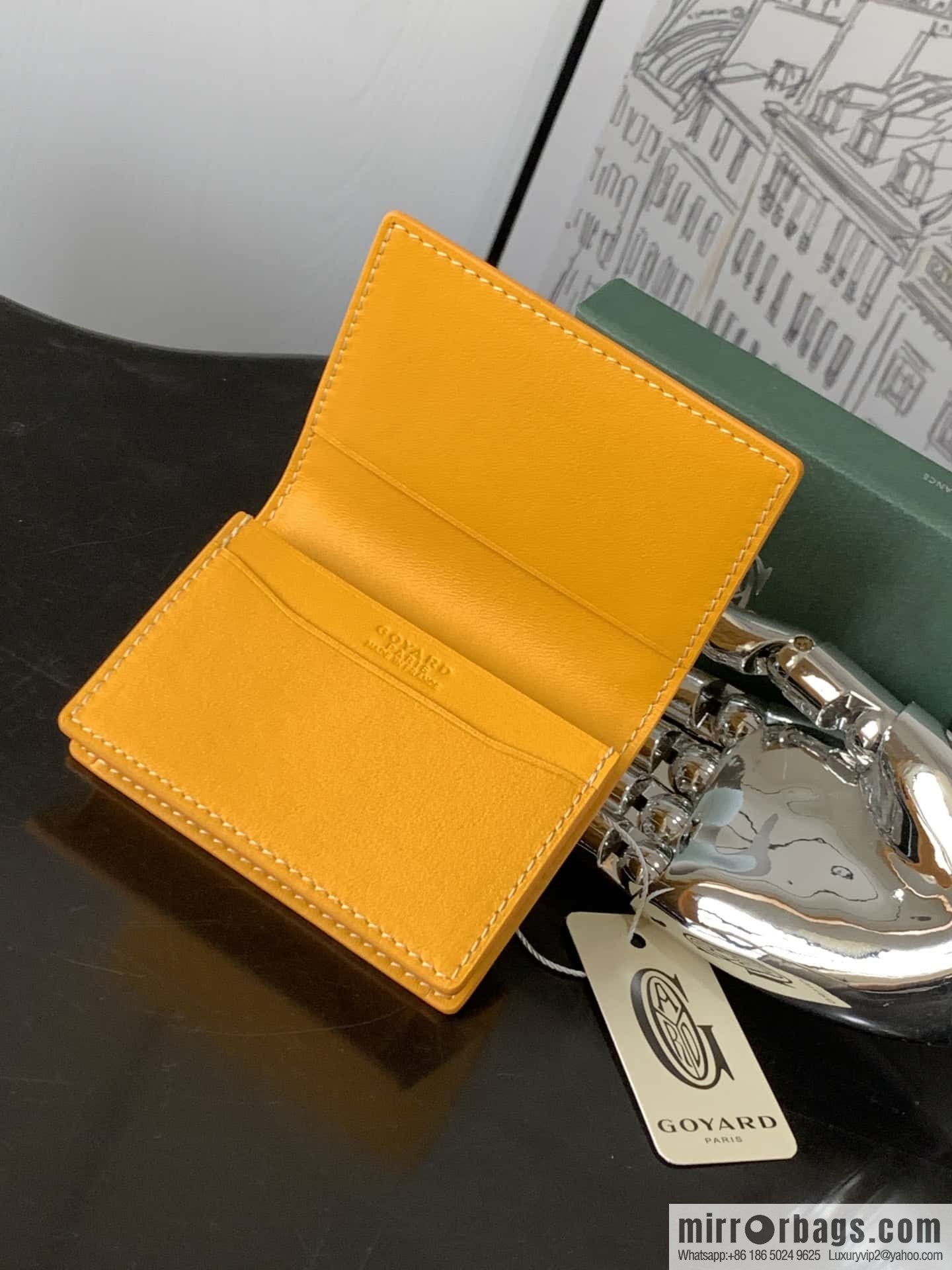 Goyard Malhesherbes card clip 7707