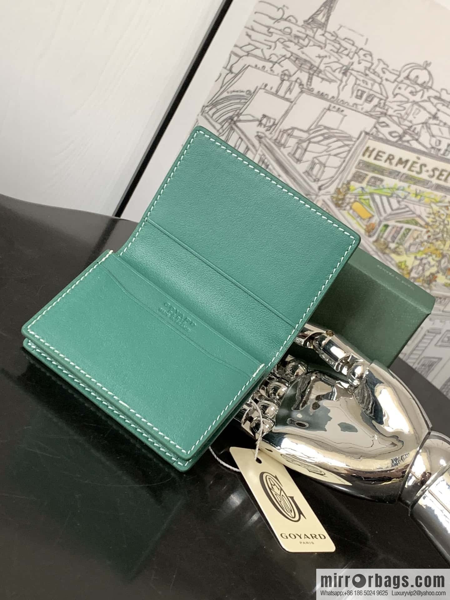 Goyard Malhesherbes card clip 7707
