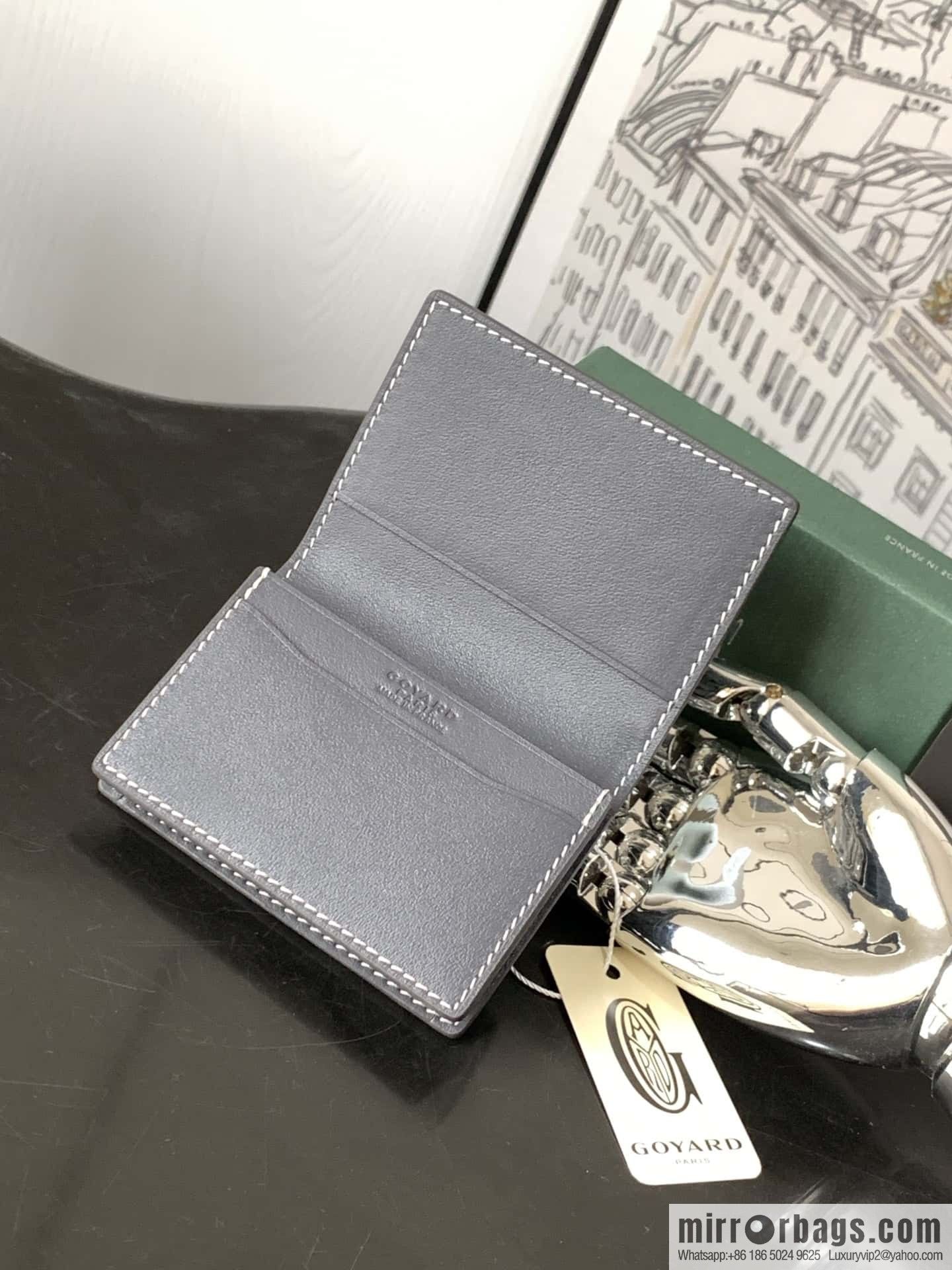 Goyard Malhesherbes card clip 7707