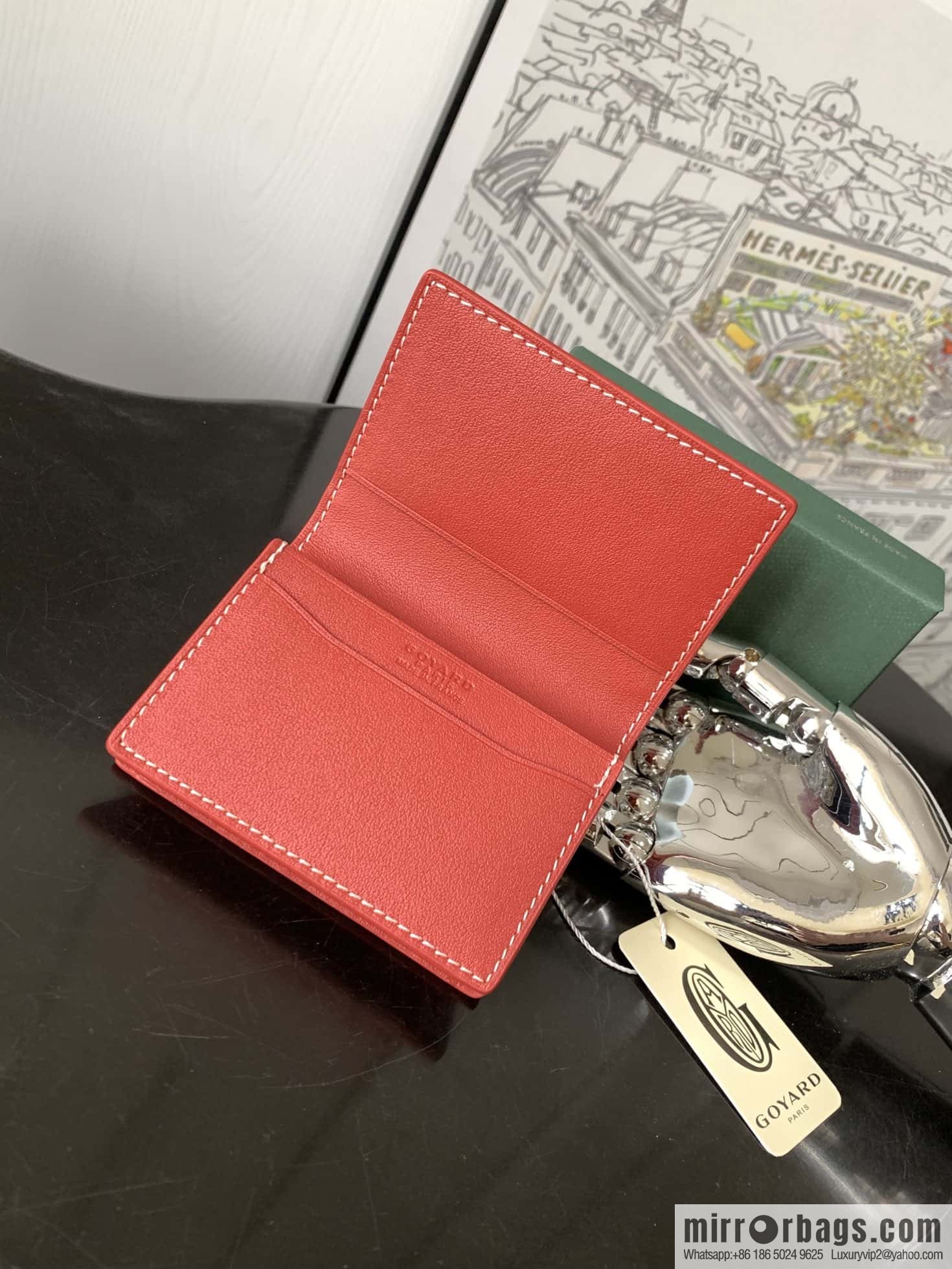 Goyard Malhesherbes card clip 7707