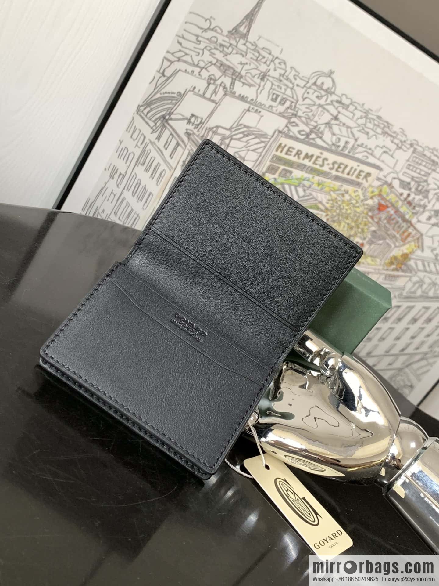 Goyard Malhesherbes card clip 7707