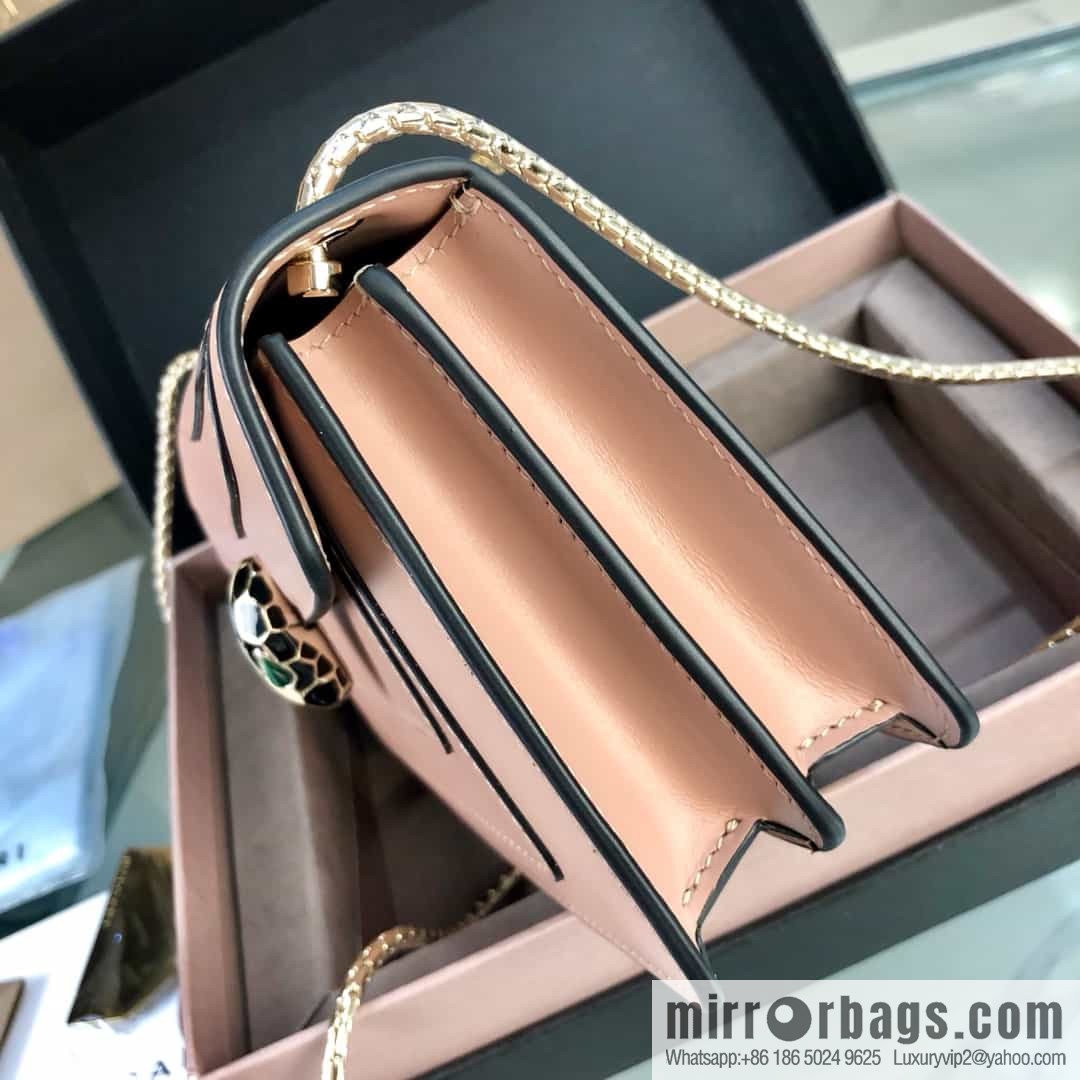 [Bvlgari] Bulgari counter new iconic Serpenti Forever mini double-layer snakehead bag Model: 288113