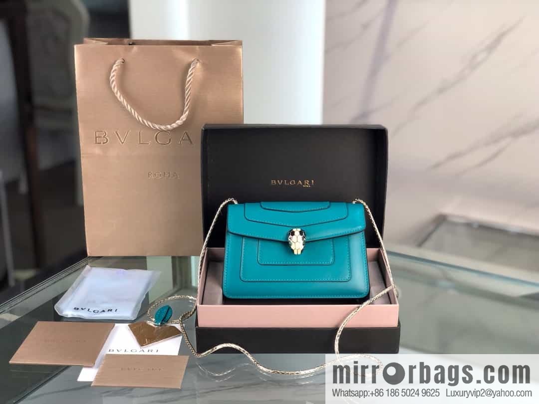 [Bvlgari] Bulgari counter new iconic Serpenti Forever mini double-layer snakehead bag Model: 288113