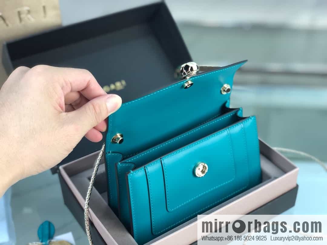 [Bvlgari] Bulgari counter new iconic Serpenti Forever mini double-layer snakehead bag Model: 288113