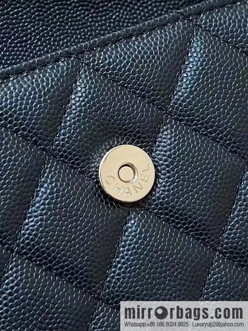 CHANEL 23P spring and summer trailer series Kelly leather handle bag AP3237 black