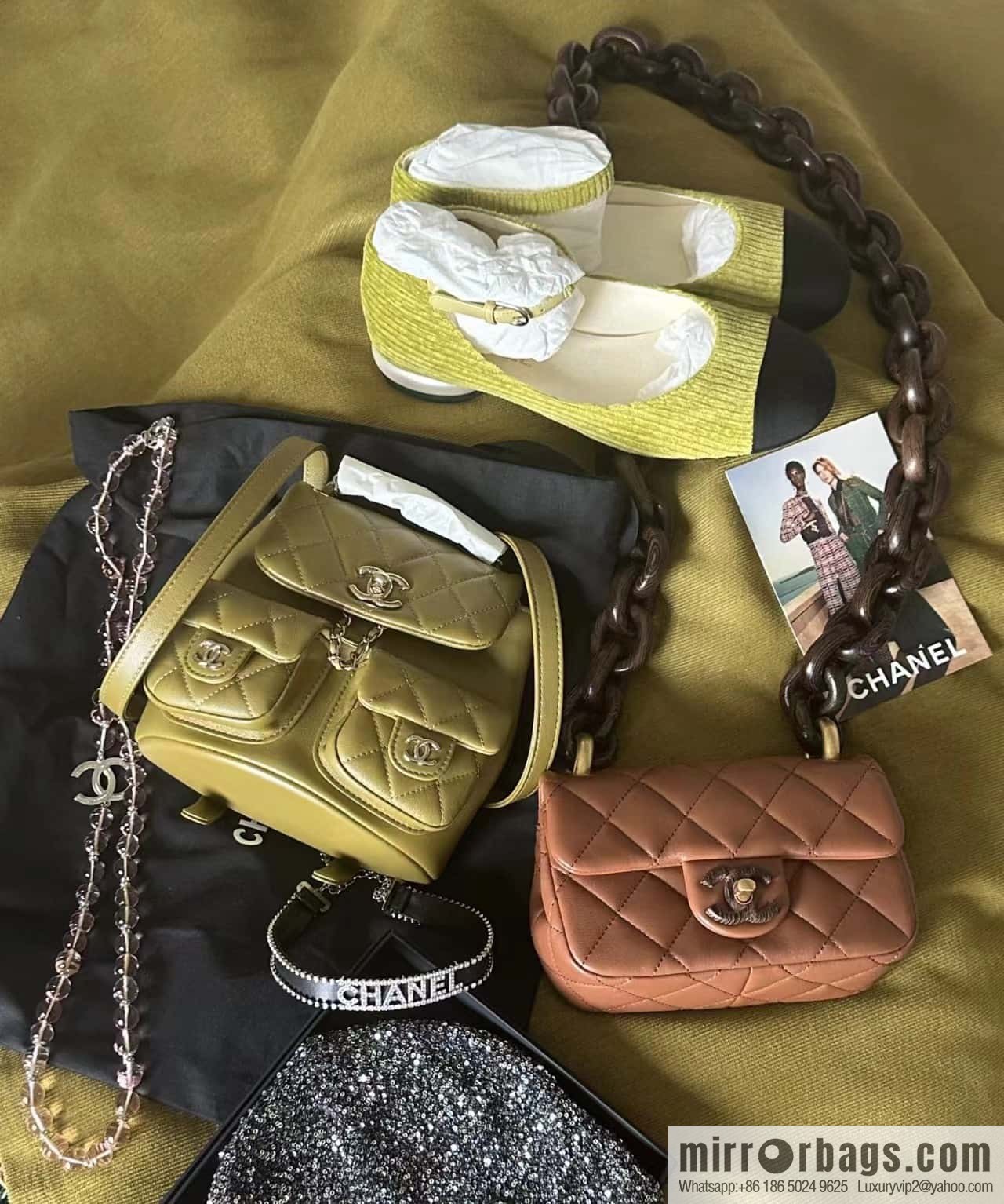 CHANEL 23A Premium Handicraft Series, Dakar mahogany cf mini bag AS4165