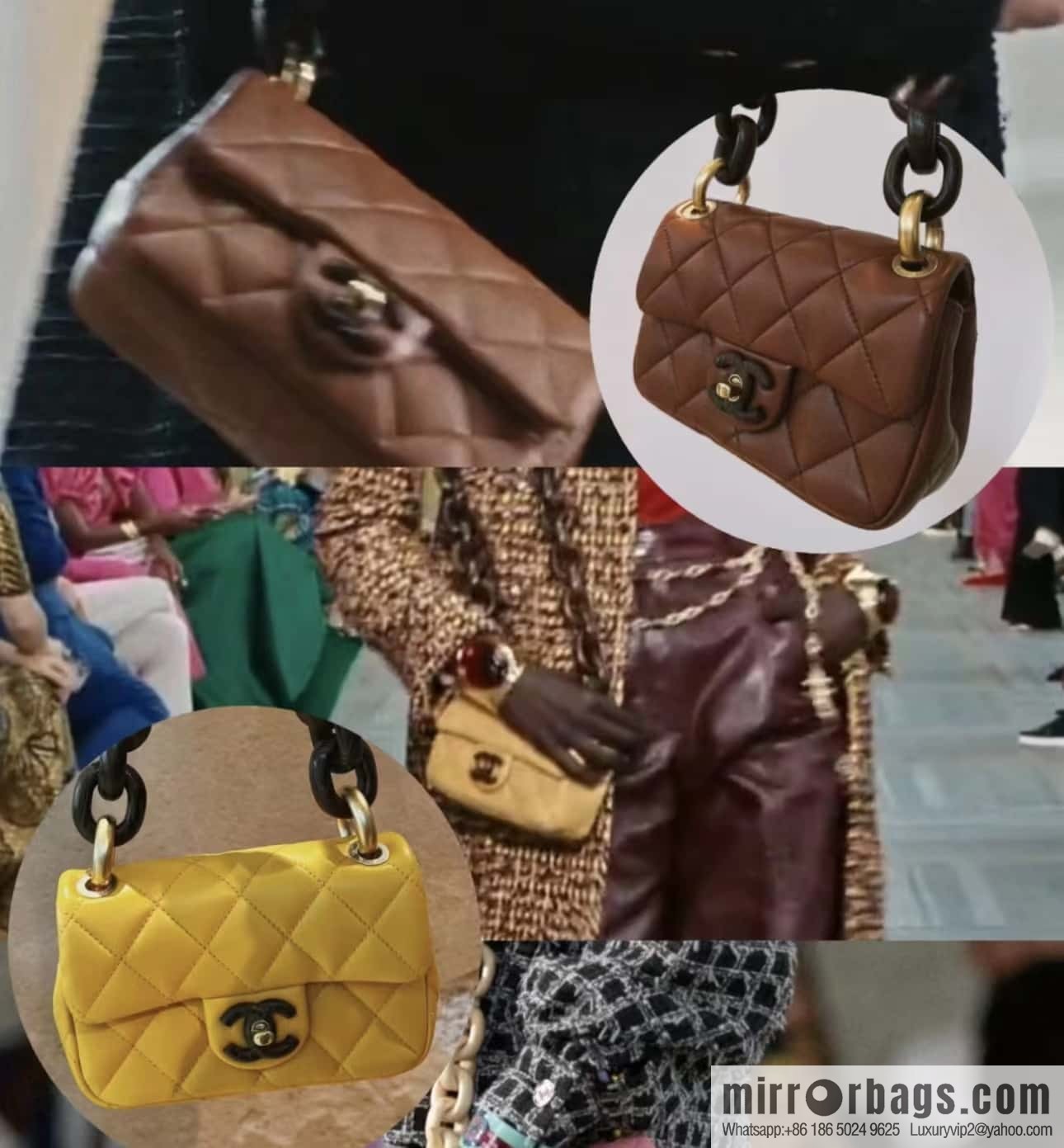CHANEL 23A Premium Handicraft Series, Dakar mahogany cf mini bag AS4165