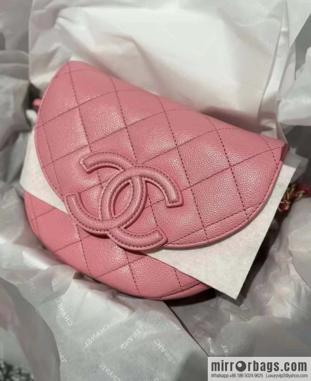 CHANEL 23P spring and summer trailer series, hidden big explosion saddle bag AS3867