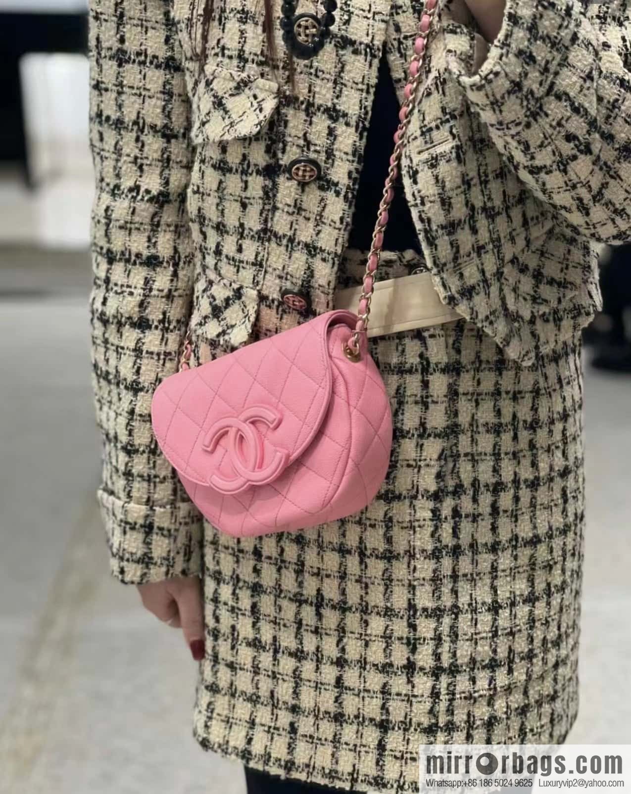 CHANEL 23P spring and summer trailer series, hidden big explosion saddle bag AS3867