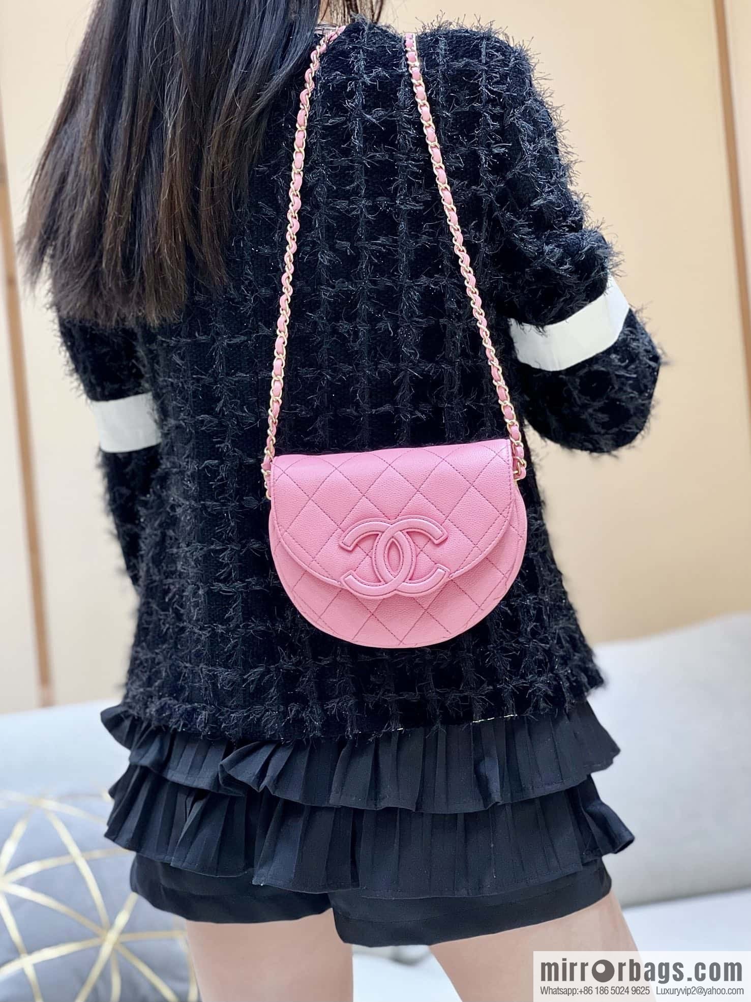 CHANEL 23P spring and summer trailer series, hidden big explosion saddle bag AS3867