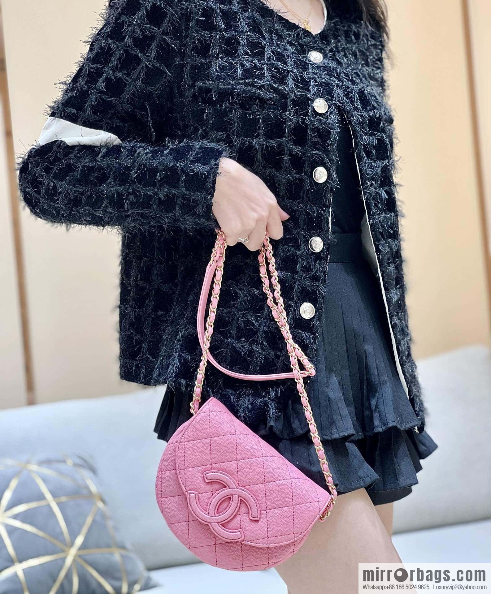CHANEL 23P spring and summer trailer series, hidden big explosion saddle bag AS3867