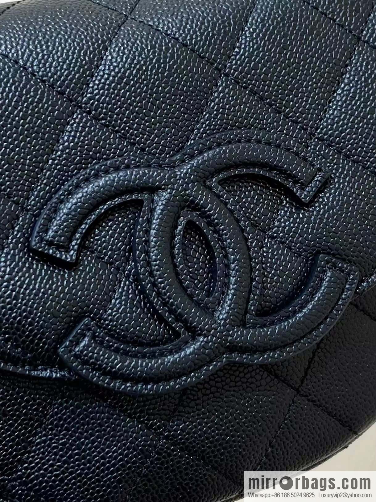 CHANEL 23P spring and summer trailer series, hidden big explosion saddle bag AS3867 black