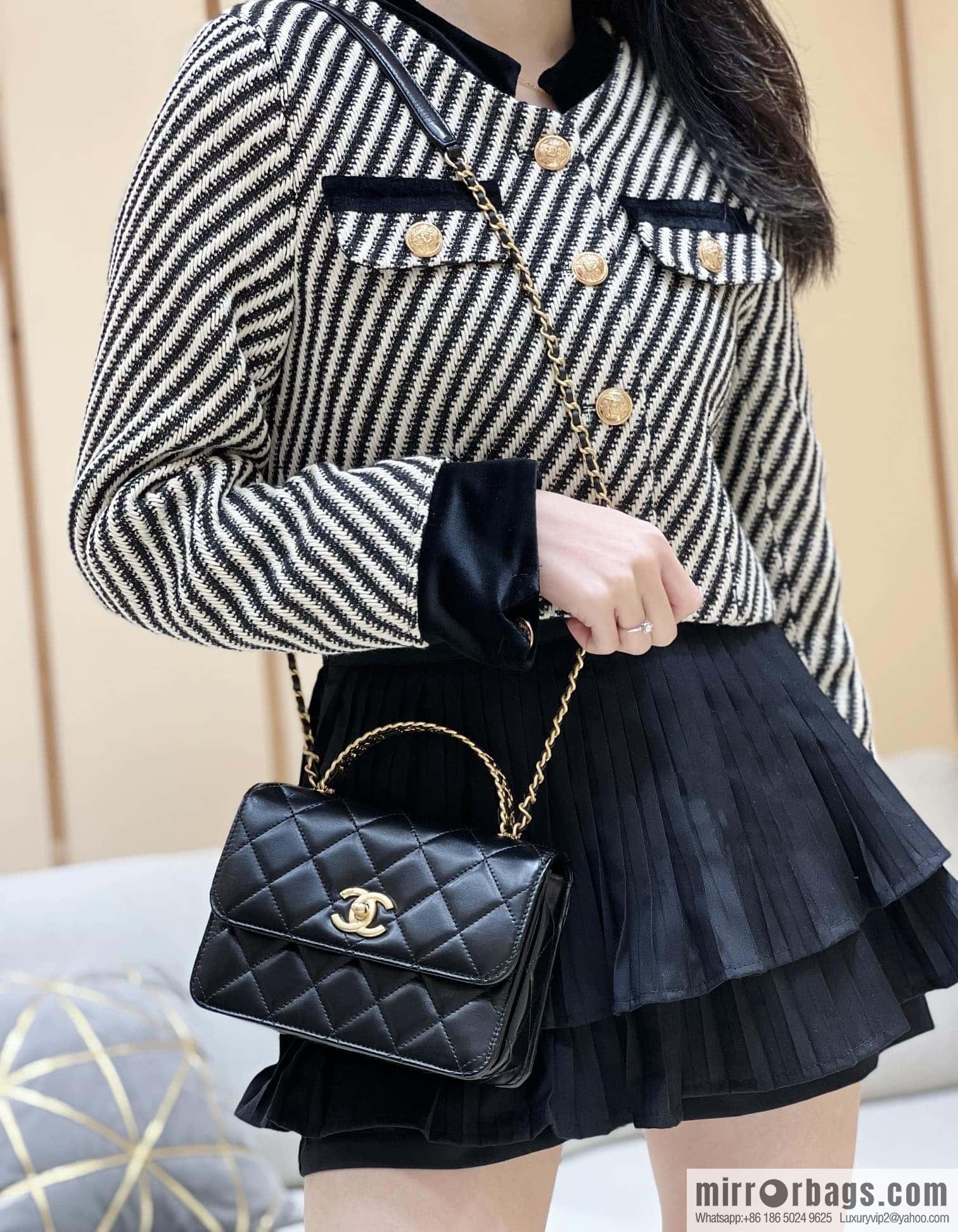 CHANEL 23P spring and summer trailer series 23P small flap bag AS3886