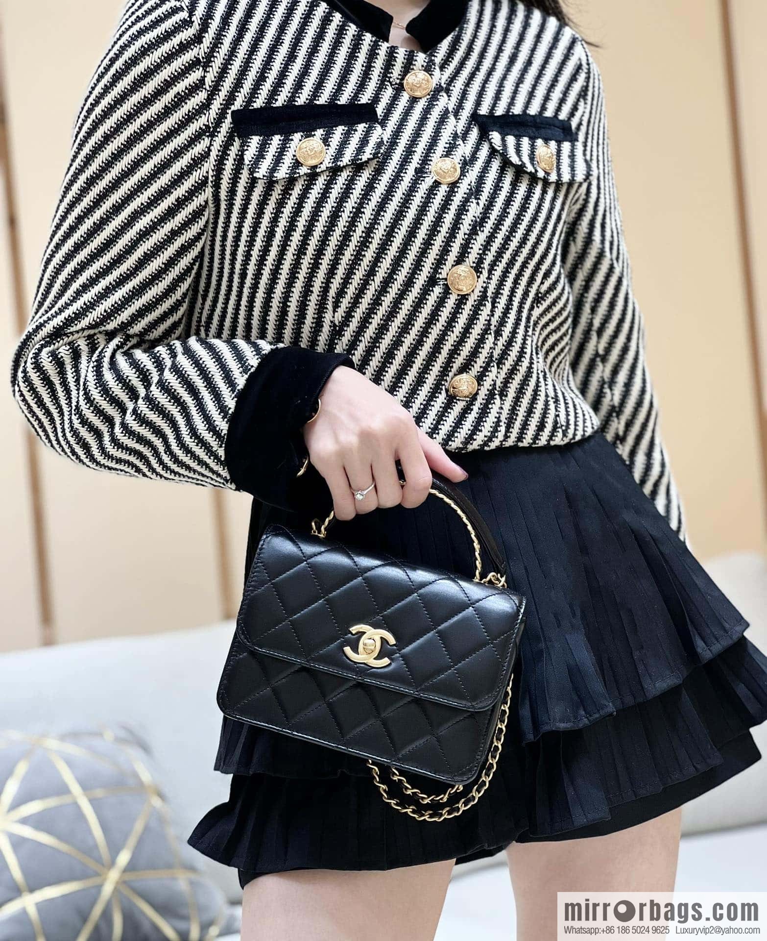 CHANEL 23P spring and summer trailer series 23P small flap bag AS3886