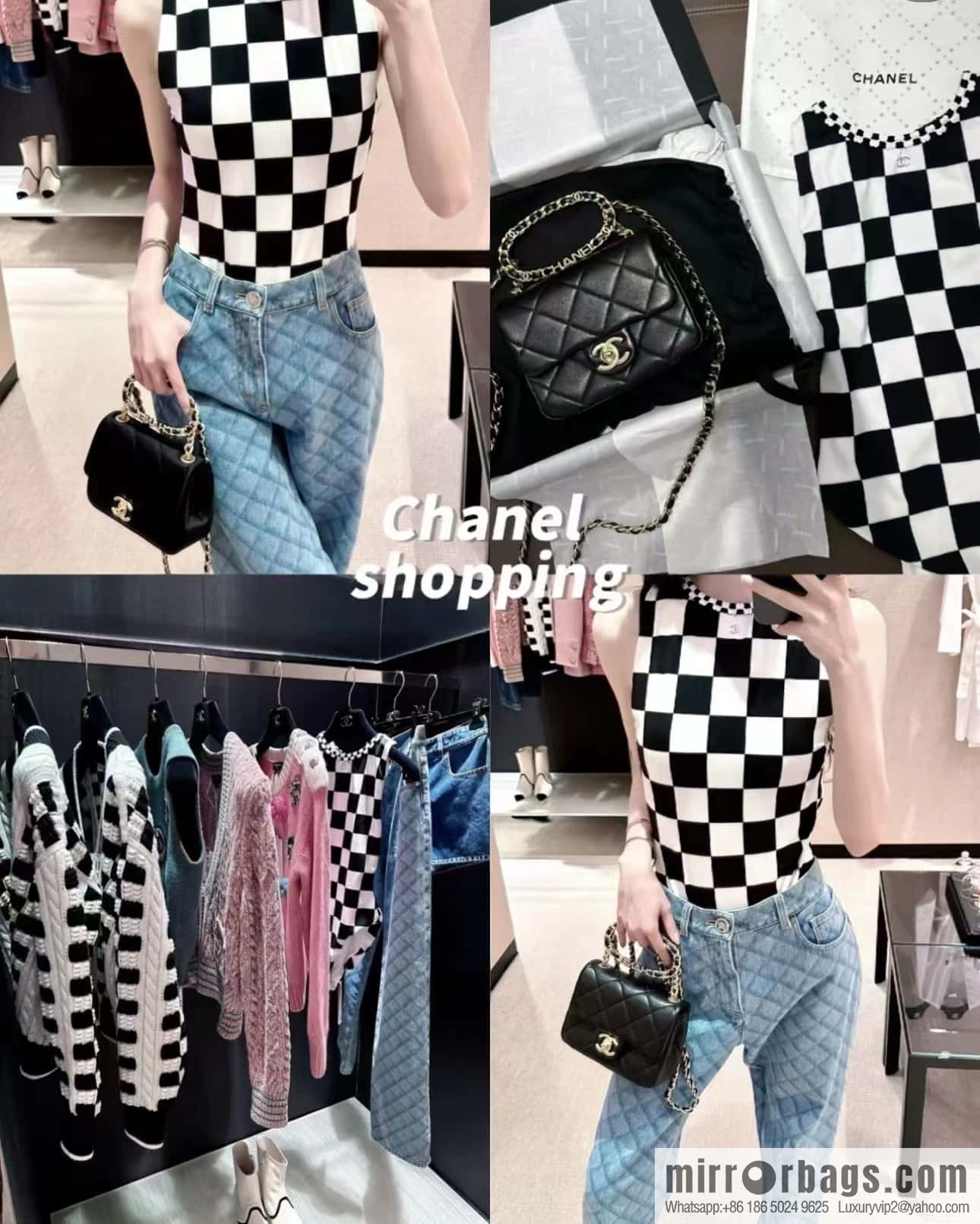 CHANEL 23C early spring vacation new model, arm in arm fat AS3748