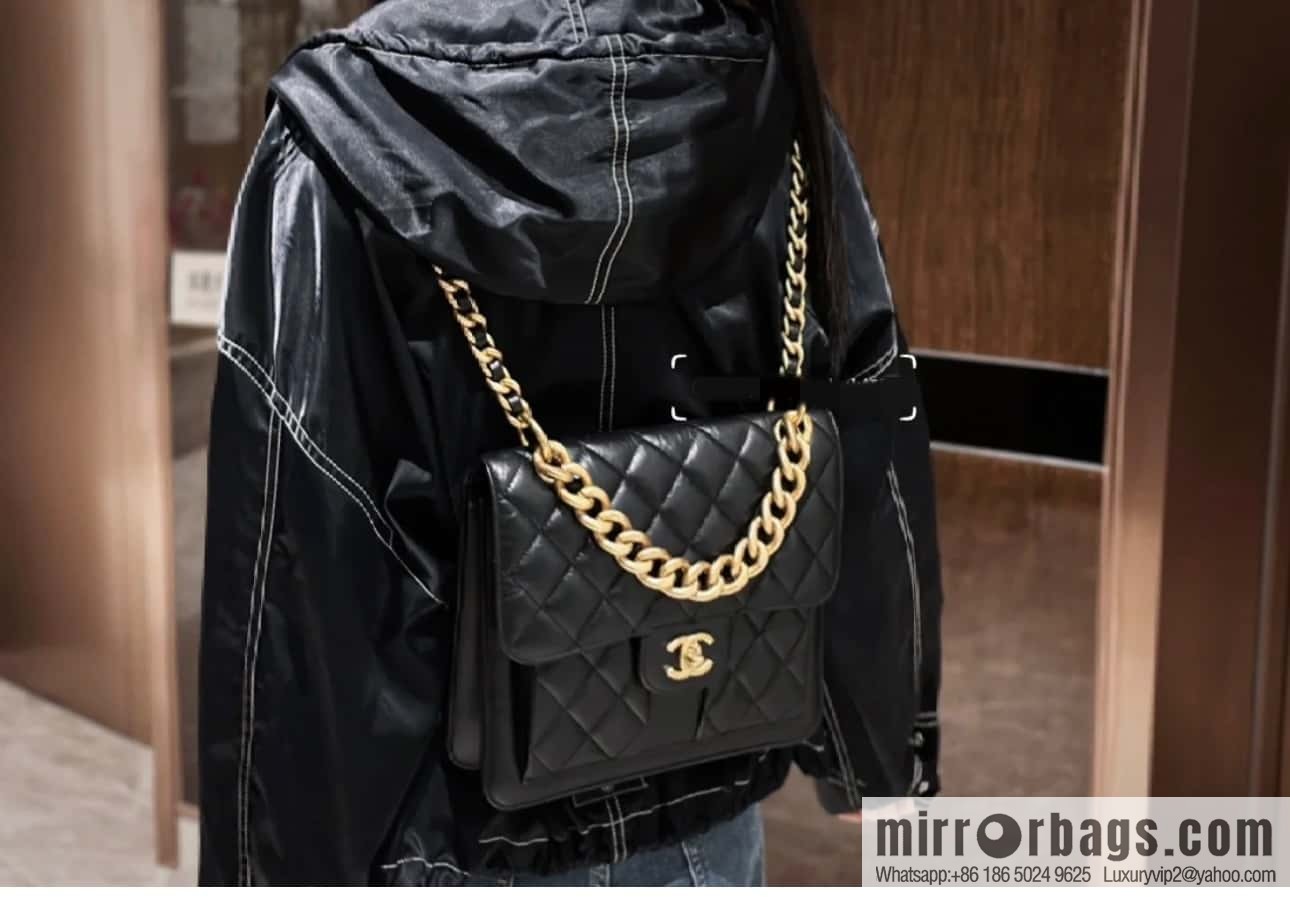 CHANEL 23S spring/summer series, double backpack AS4031