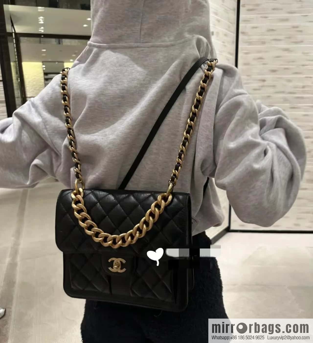 CHANEL 23S spring/summer series, double backpack AS4031