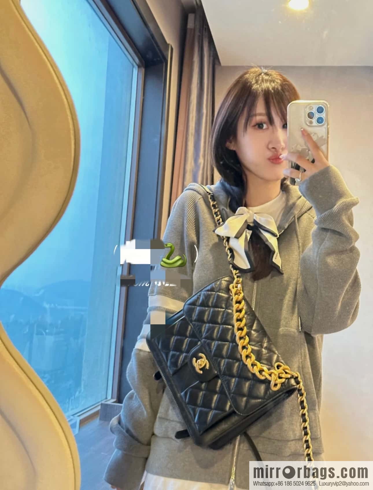 CHANEL 23S spring/summer series, double backpack AS4031