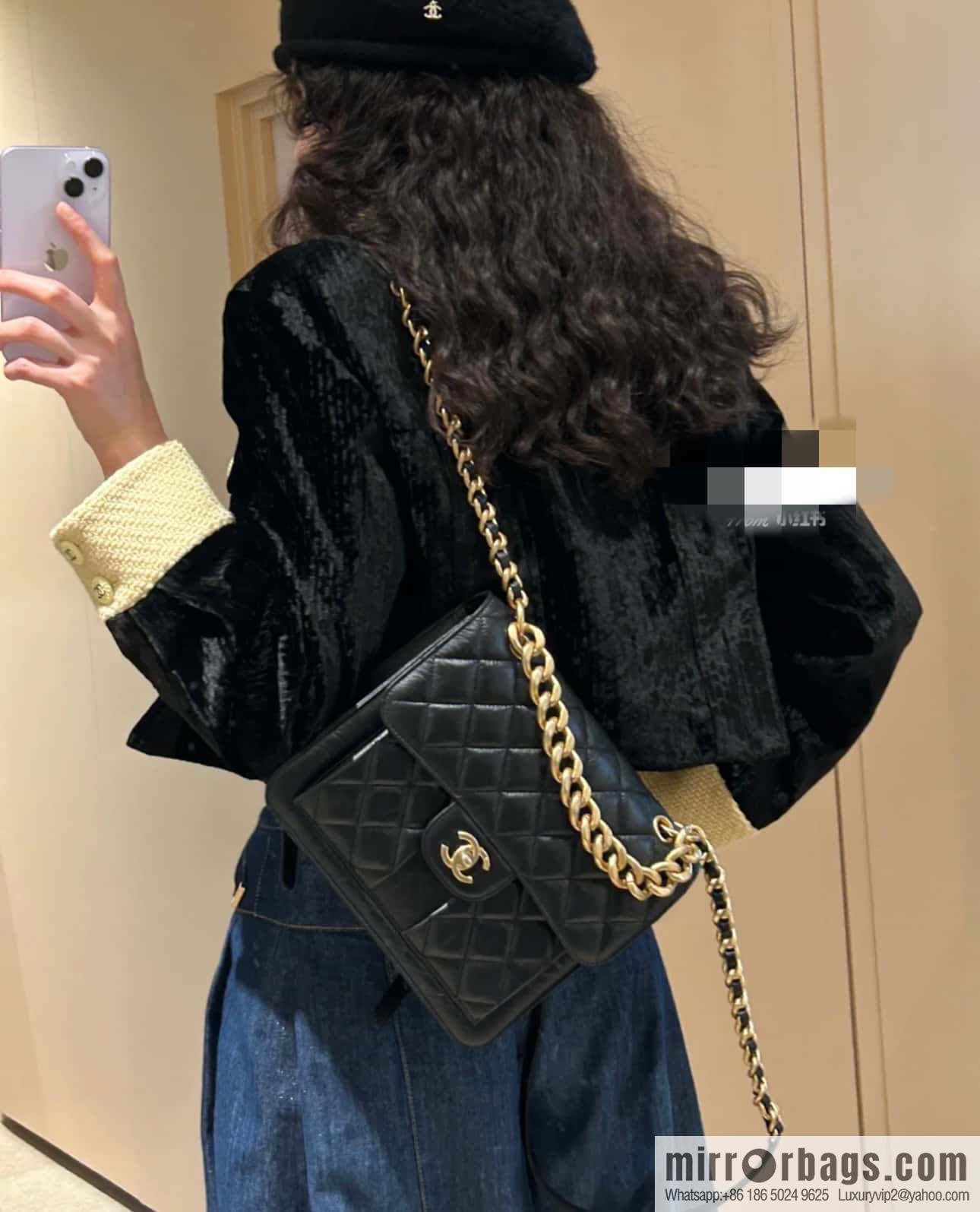 CHANEL 23S spring/summer series, double backpack AS4031