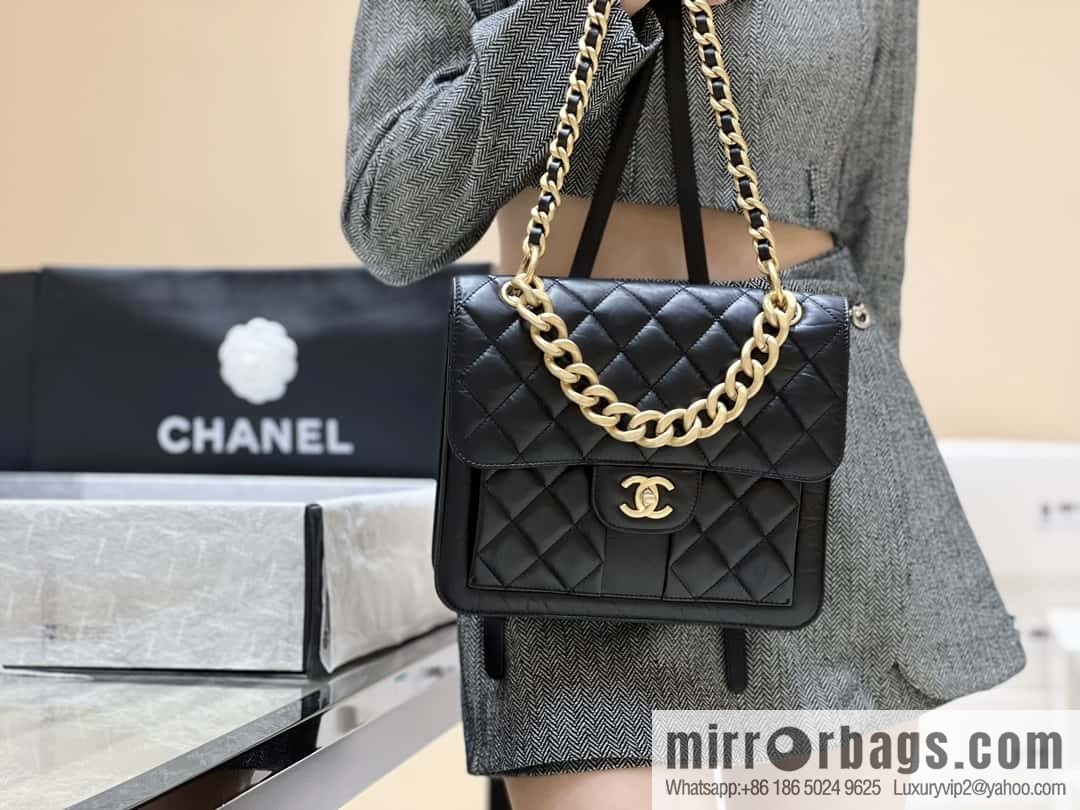 CHANEL 23S spring/summer series, double backpack AS4031