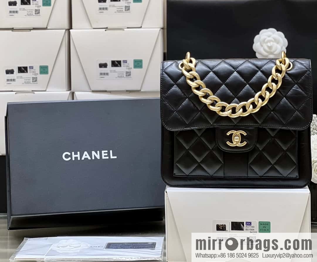 CHANEL 23S spring/summer series, double backpack AS4031