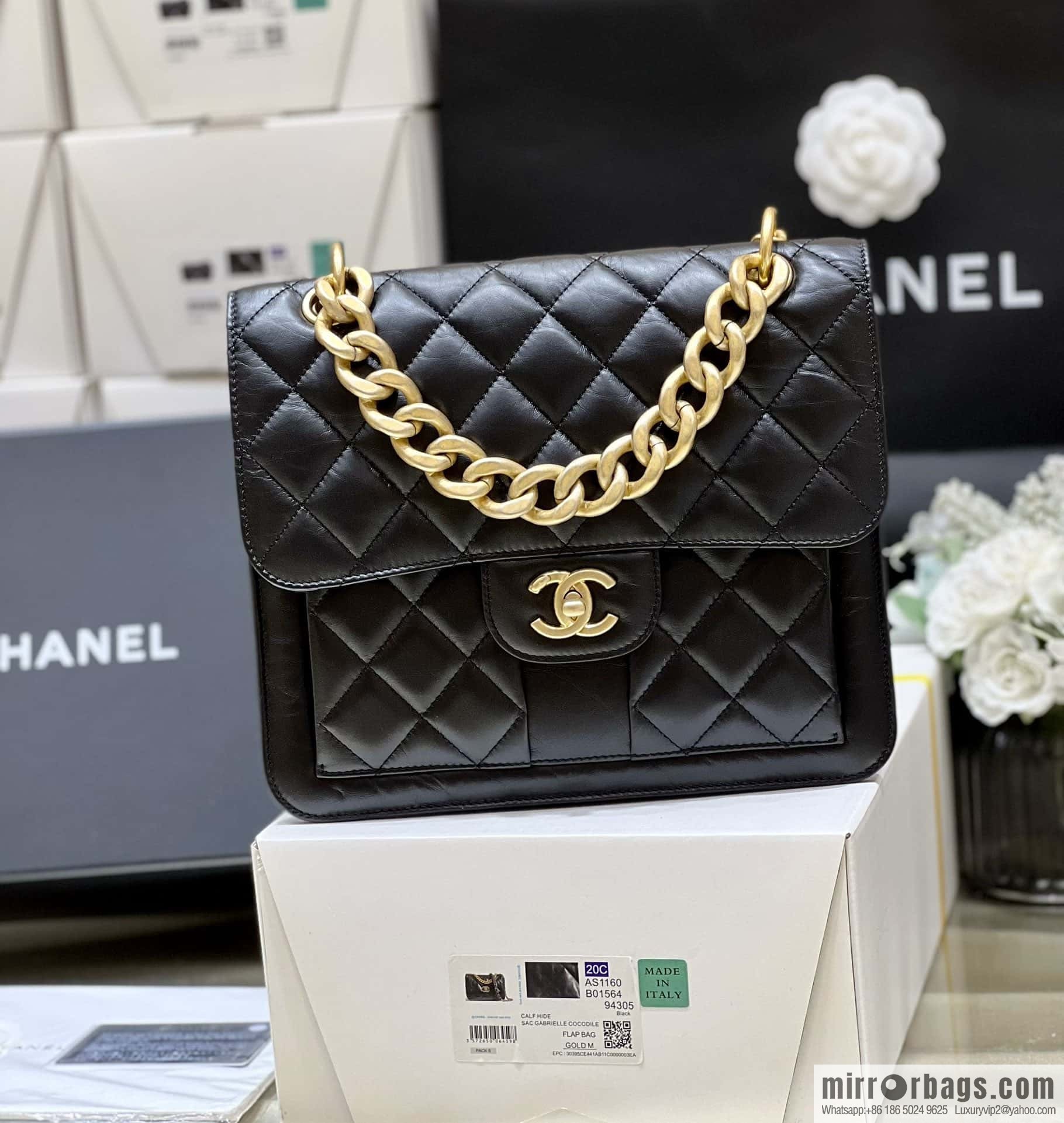 CHANEL 23S spring/summer series, double backpack AS4031
