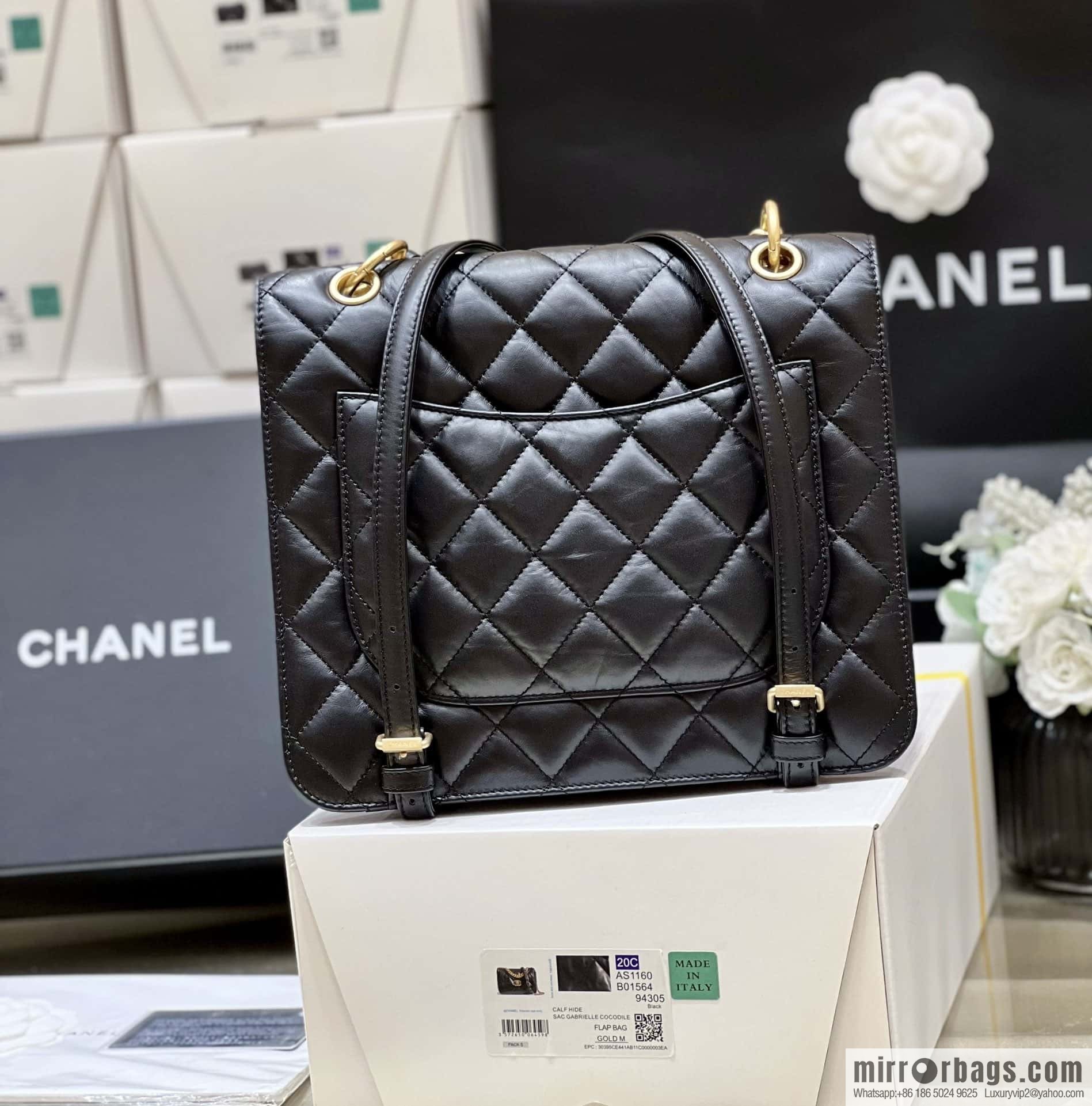 CHANEL 23S spring/summer series, double backpack AS4031
