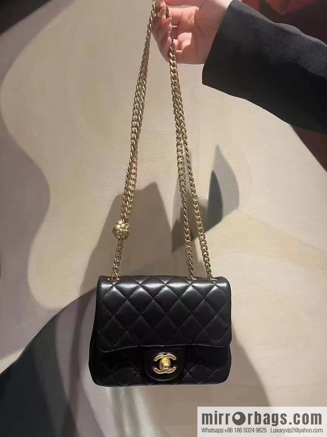 CHANEL 23S Popular Camellia Adjustment Buckle Fatty 17cm AS4040