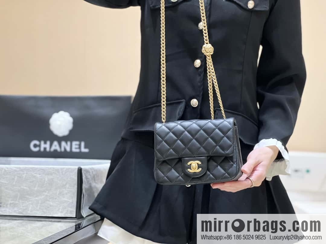 CHANEL 23S Popular Camellia Adjustment Buckle Fatty 17cm AS4040