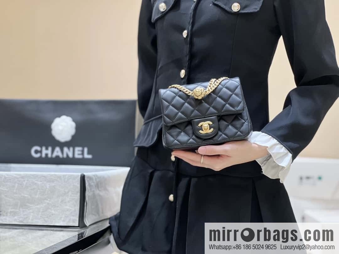CHANEL 23S Popular Camellia Adjustment Buckle Fatty 17cm AS4040