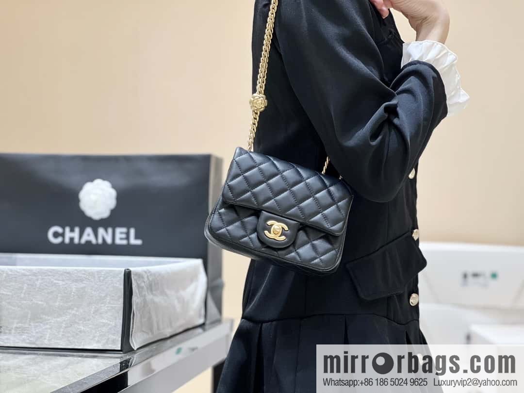CHANEL 23S Popular Camellia Adjustment Buckle Fatty 17cm AS4040
