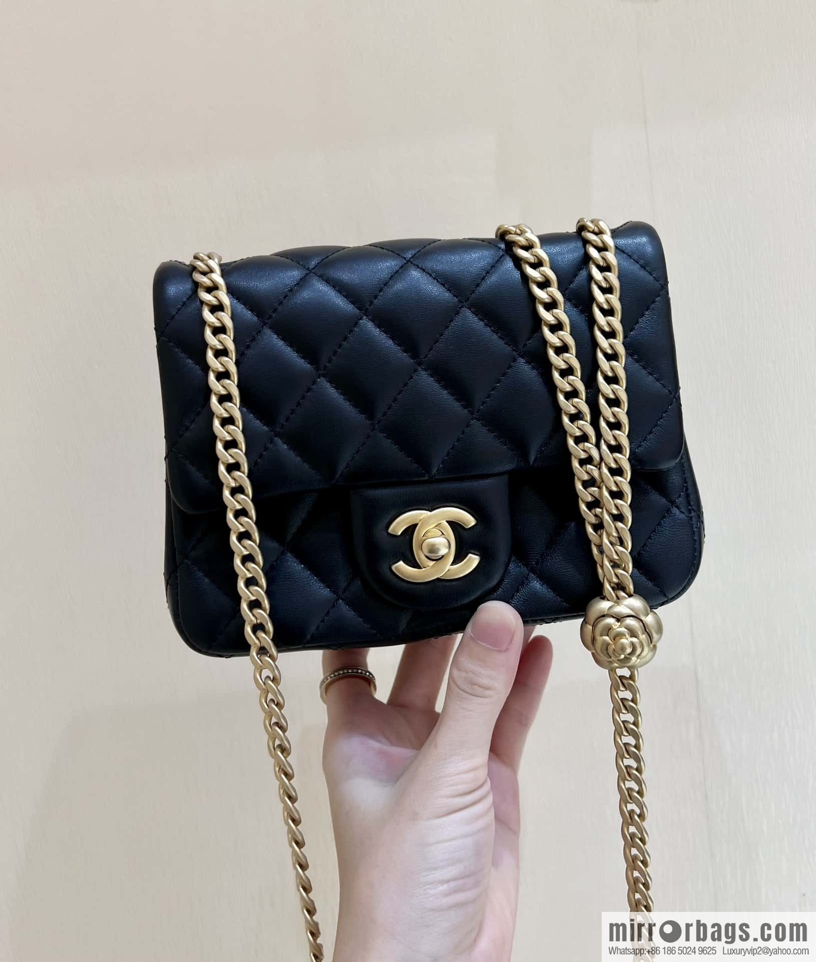 CHANEL 23S Popular Camellia Adjustment Buckle Fatty 17cm AS4040
