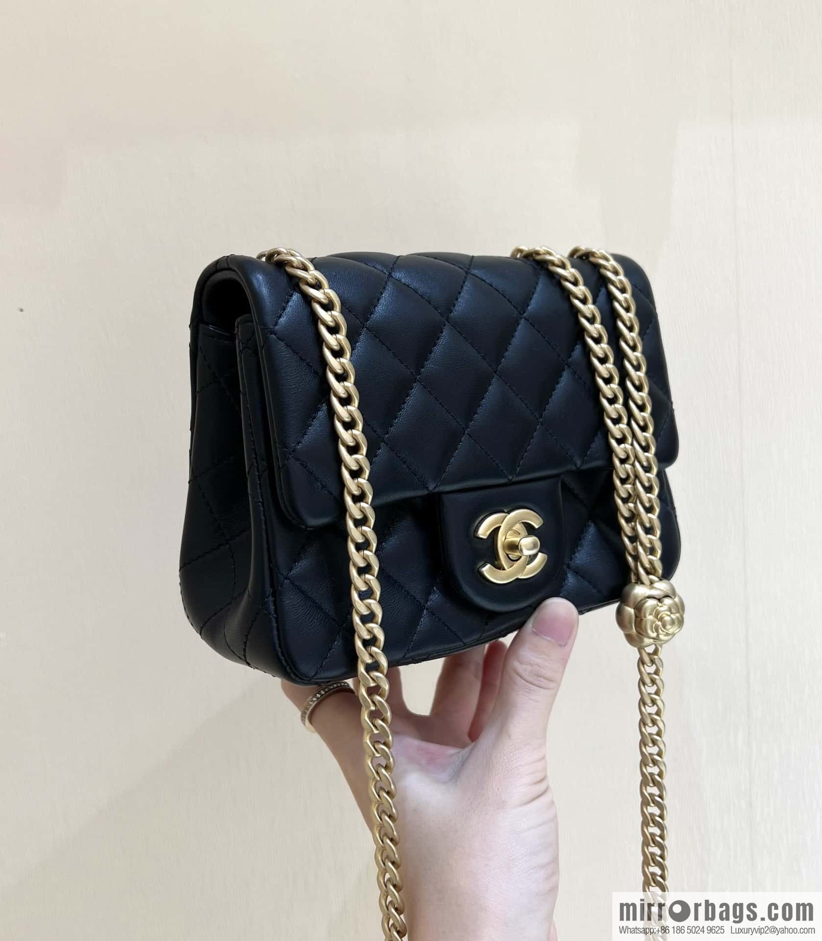 CHANEL 23S Popular Camellia Adjustment Buckle Fatty 17cm AS4040