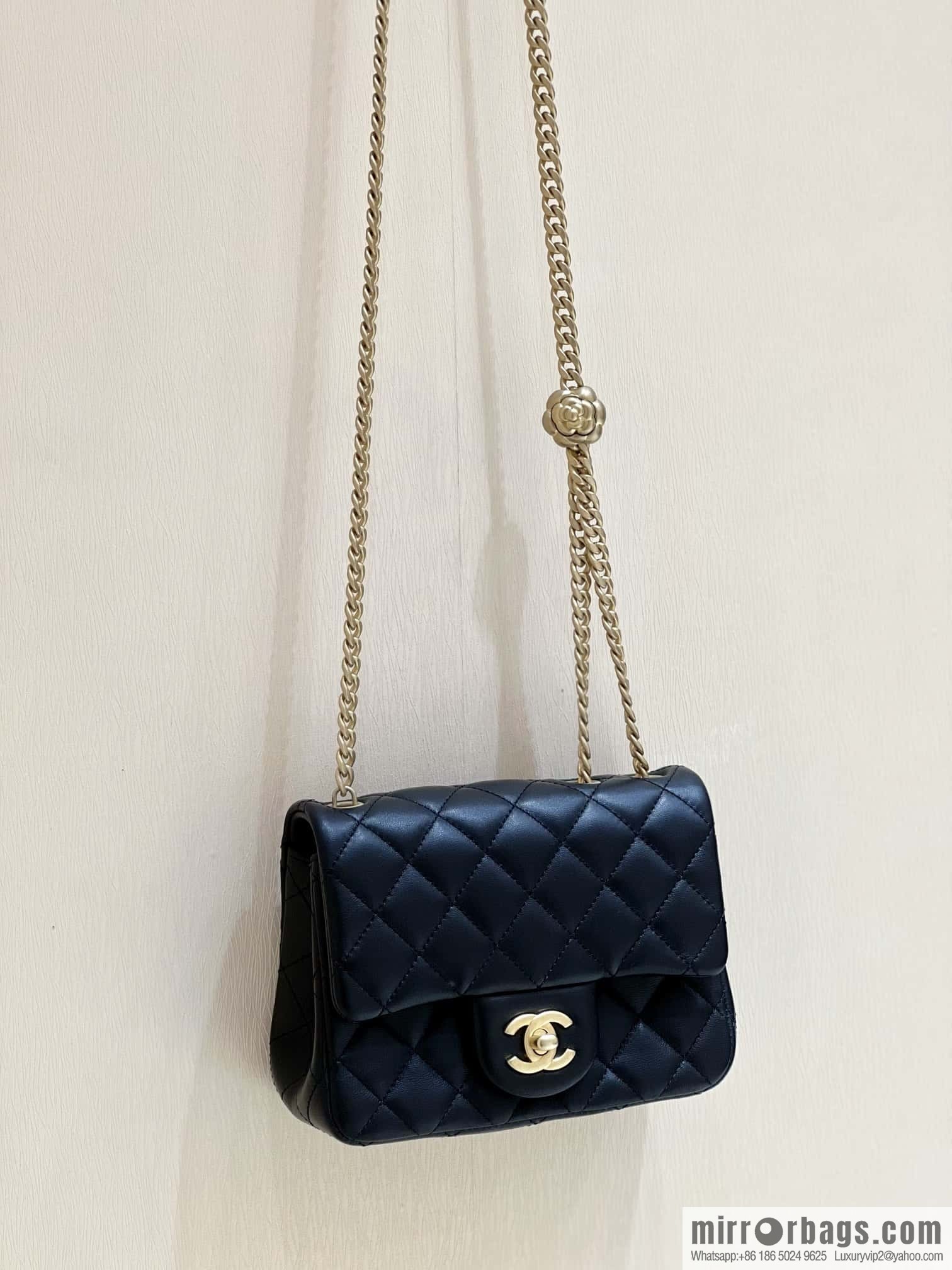 CHANEL 23S Popular Camellia Adjustment Buckle Fatty 17cm AS4040