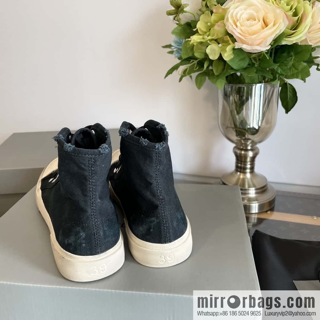 𝐁𝐚𝐥𝐞𝐧𝐜𝐢𝐚𝐠𝐚| spring and summer Vintage old high-top espadrilles
