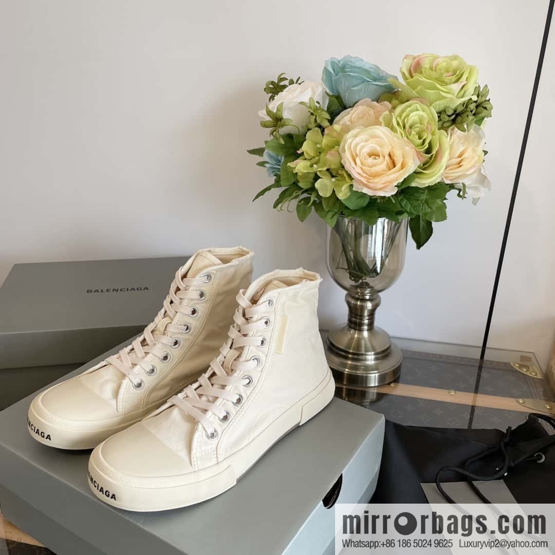 𝐁𝐚𝐥𝐞𝐧𝐜𝐢𝐚𝐠𝐚| spring and summer Vintage old high-top espadrilles