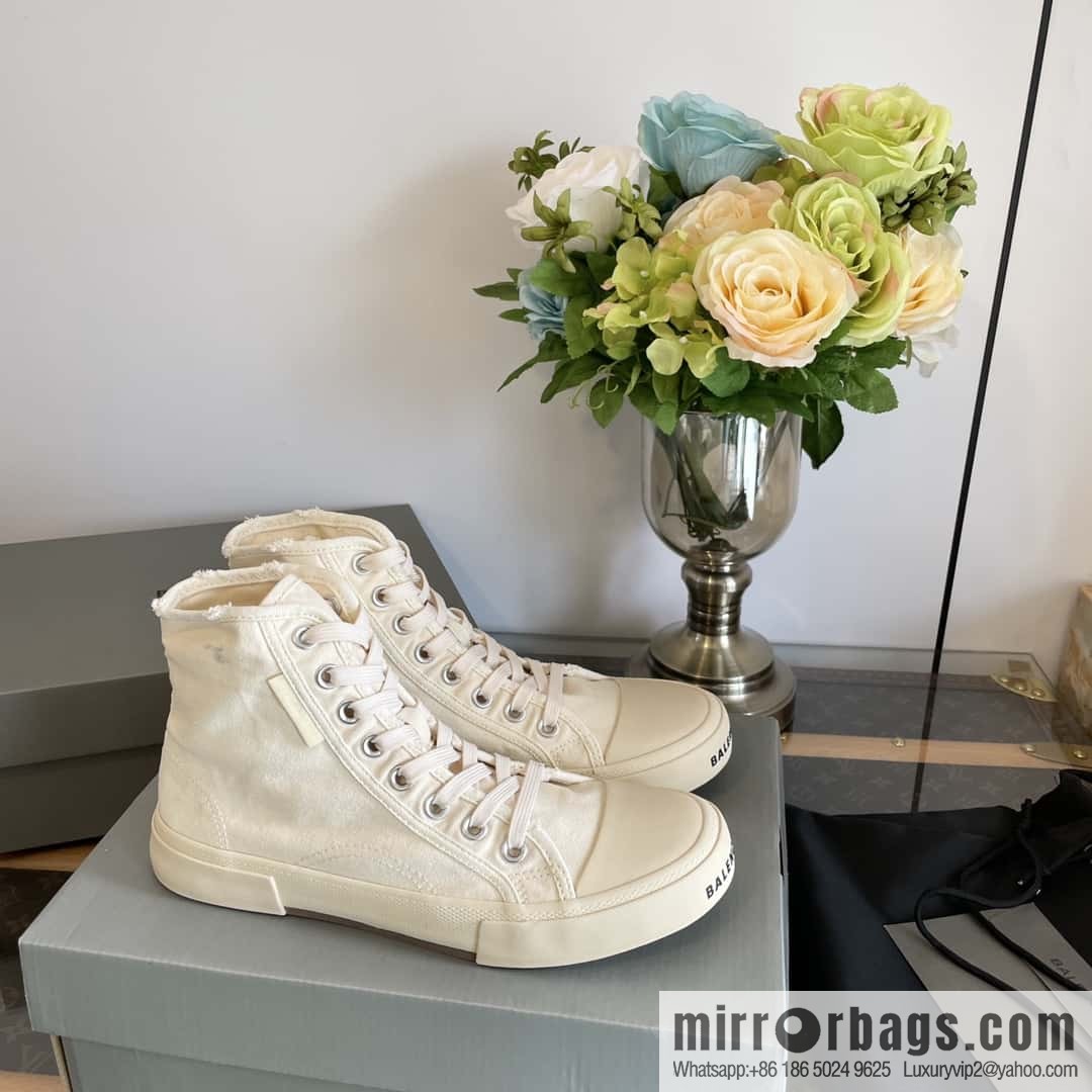 𝐁𝐚𝐥𝐞𝐧𝐜𝐢𝐚𝐠𝐚| spring and summer Vintage old high-top espadrilles