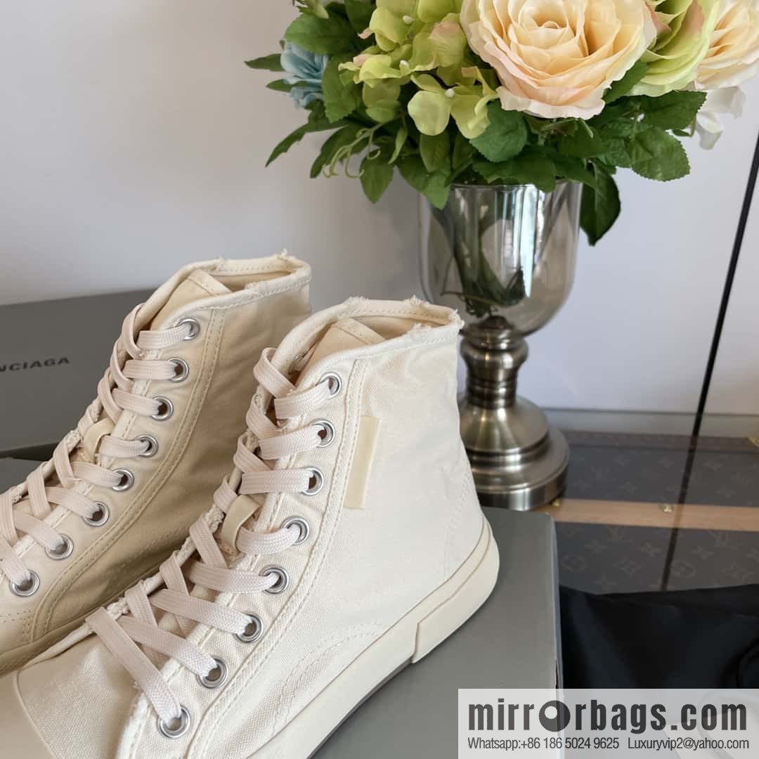 𝐁𝐚𝐥𝐞𝐧𝐜𝐢𝐚𝐠𝐚| spring and summer Vintage old high-top espadrilles