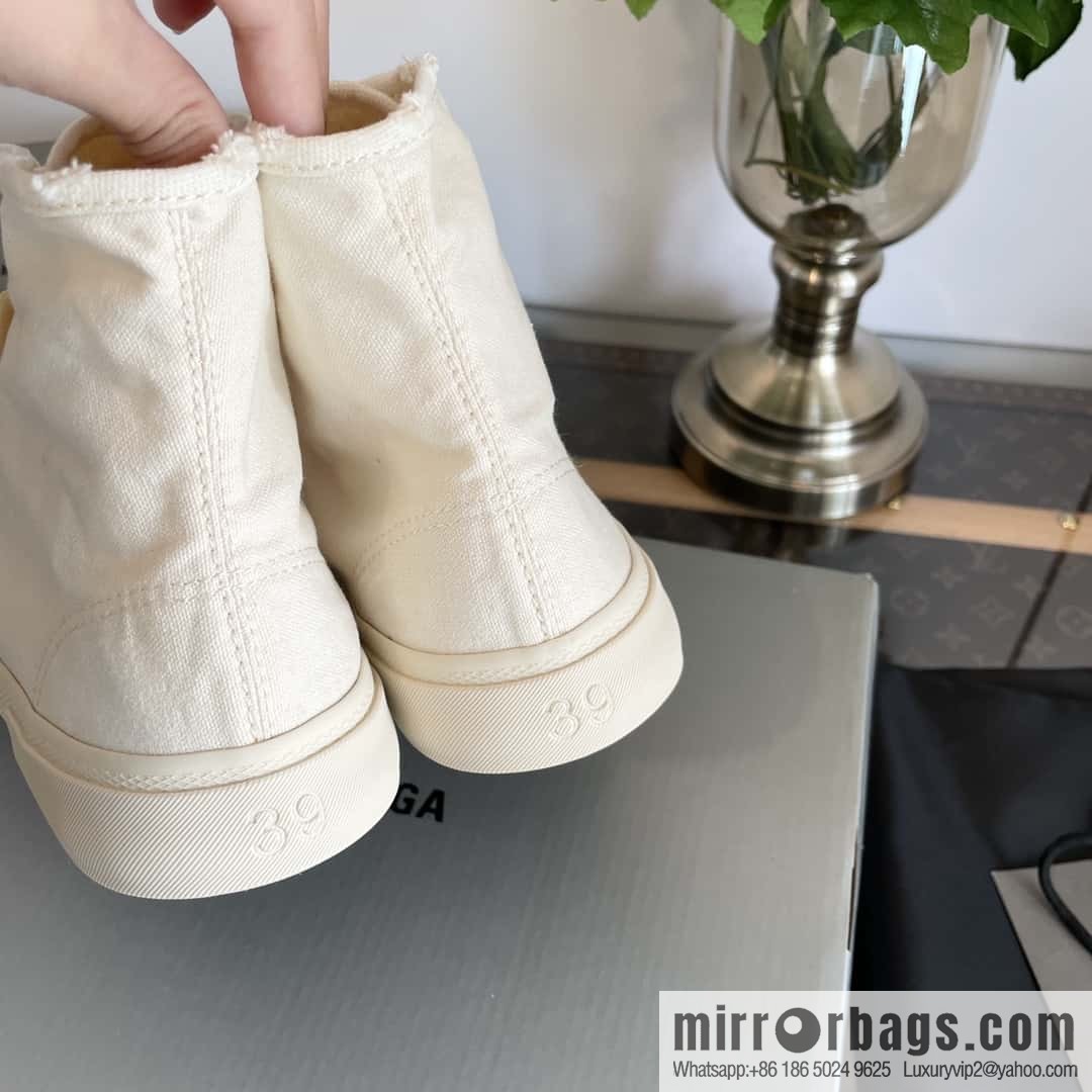 𝐁𝐚𝐥𝐞𝐧𝐜𝐢𝐚𝐠𝐚| spring and summer Vintage old high-top espadrilles