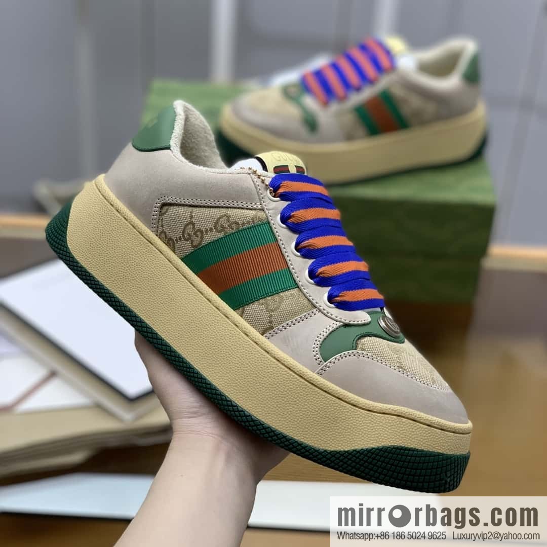 Gucci Gucci G Replica Luxury Handbag Unisex Platform Sole Small Dirty Shoes
