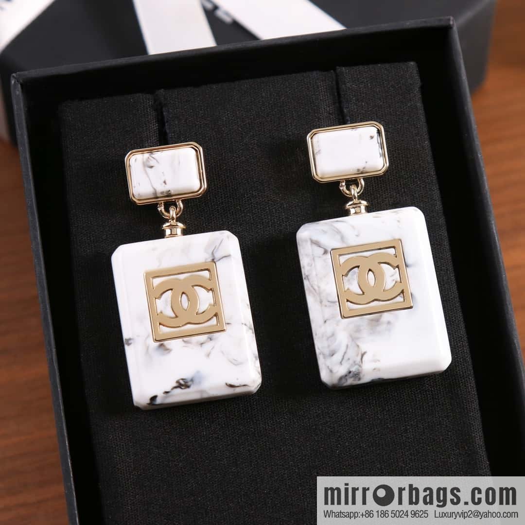 New ☑️ Chanel C2 double c perfume bottle stud earrings