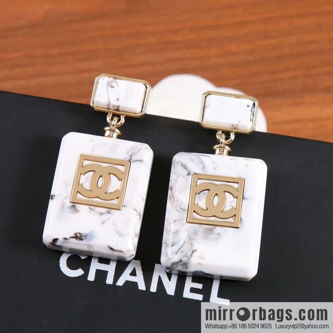 New ☑️ Chanel C2 double c perfume bottle stud earrings
